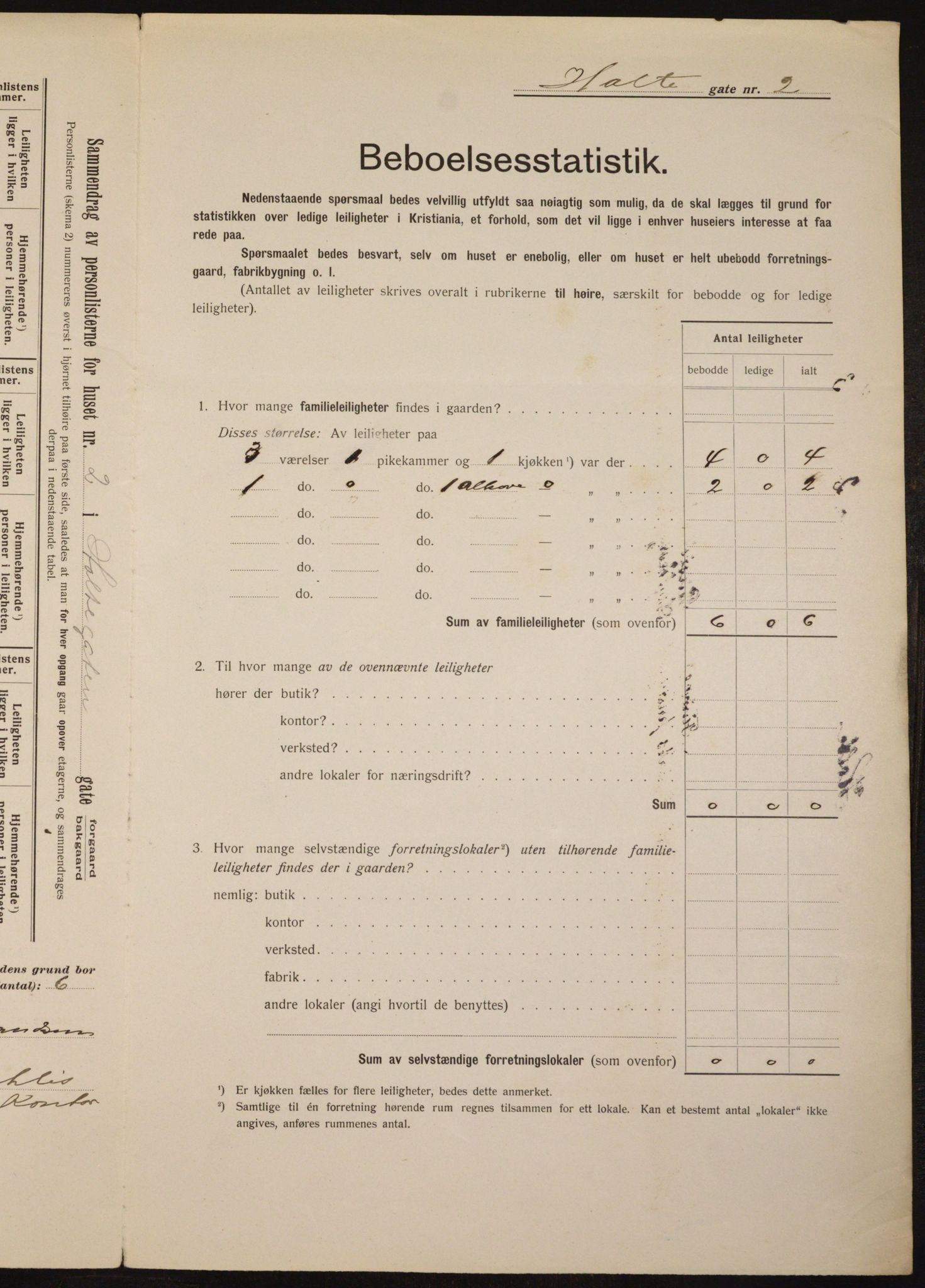 OBA, Kommunal folketelling 1.2.1912 for Kristiania, 1912, s. 41515