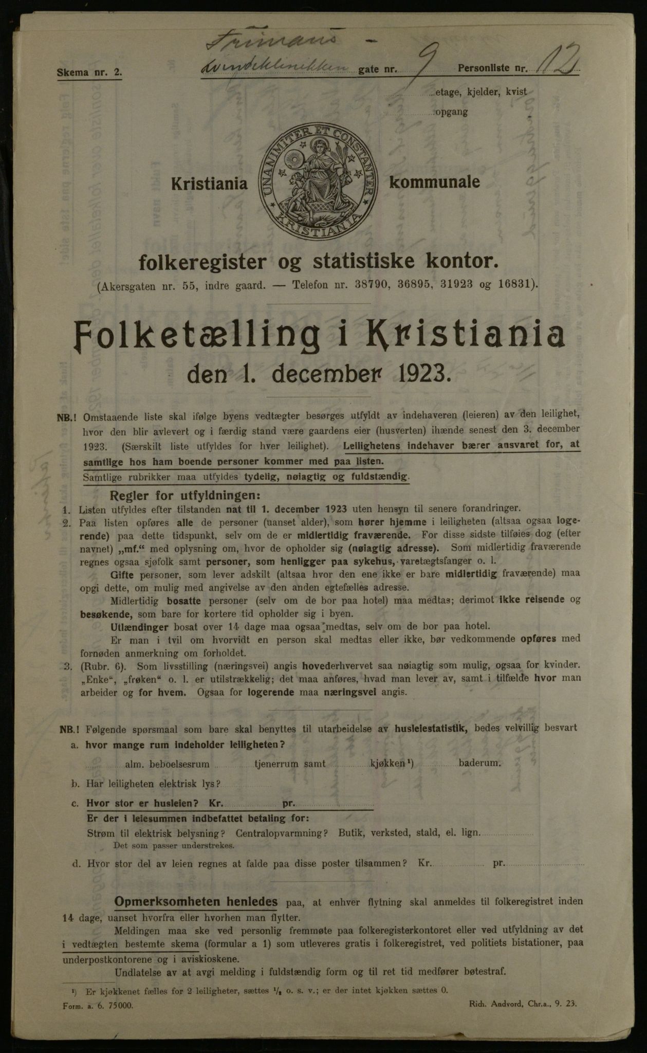 OBA, Kommunal folketelling 1.12.1923 for Kristiania, 1923, s. 30241