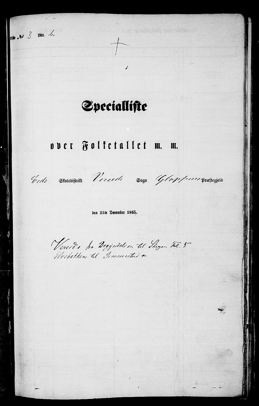 RA, Folketelling 1865 for 1445P Gloppen prestegjeld, 1865, s. 59