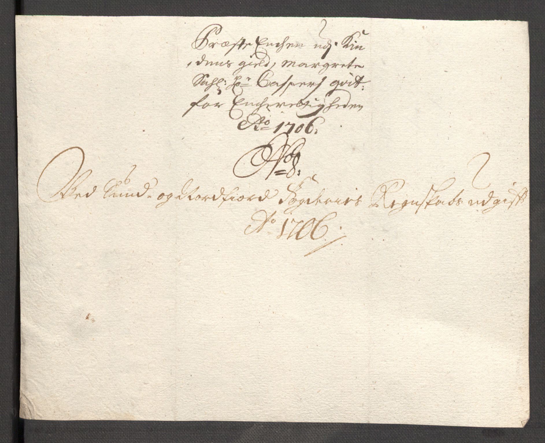 Rentekammeret inntil 1814, Reviderte regnskaper, Fogderegnskap, RA/EA-4092/R53/L3430: Fogderegnskap Sunn- og Nordfjord, 1706-1707, s. 161