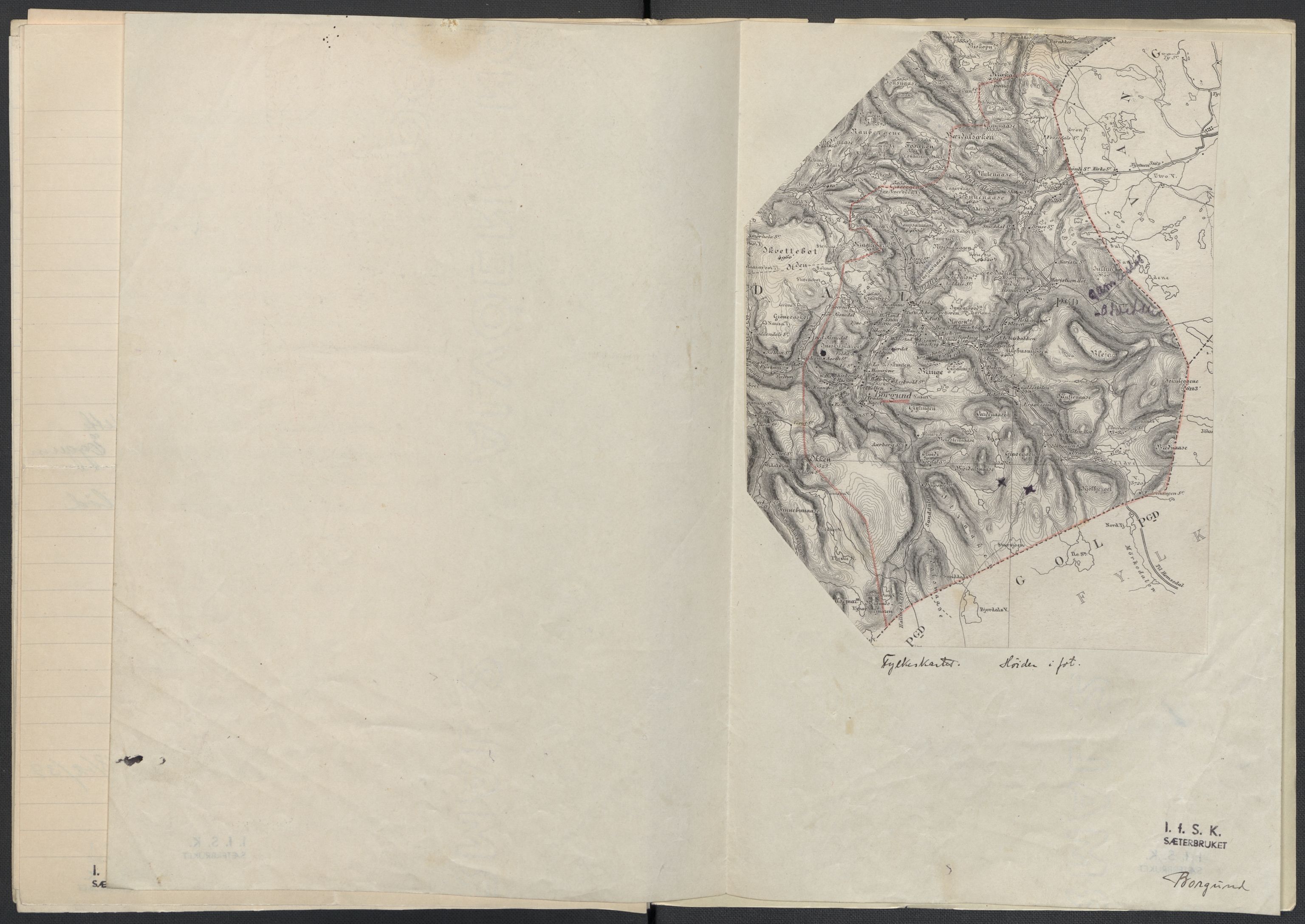 Instituttet for sammenlignende kulturforskning, AV/RA-PA-0424/F/Fc/L0011/0001: Eske B11: / Sogn og Fjordane (perm XXVIII), 1934-1935