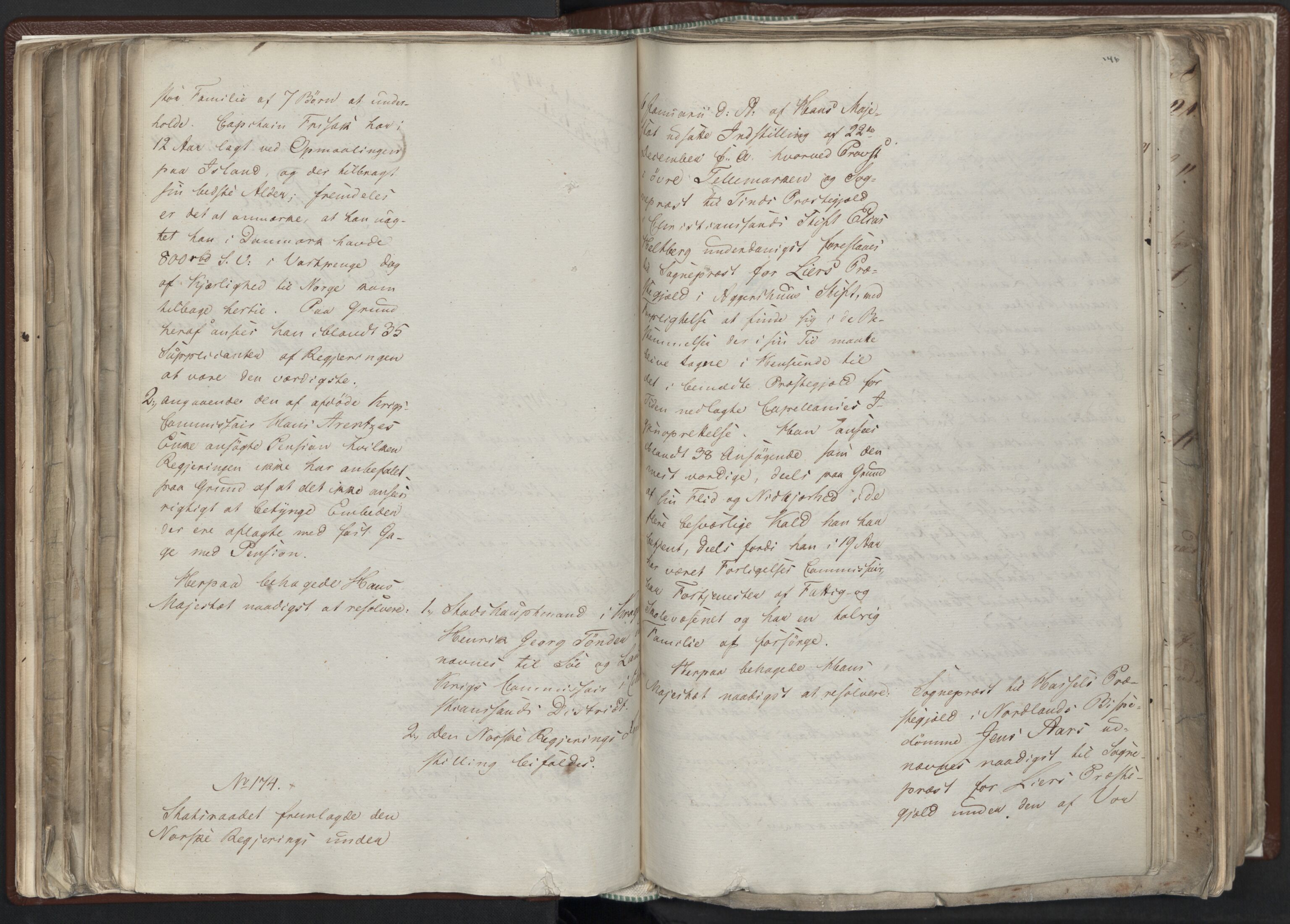 Statsrådssekretariatet, AV/RA-S-1001/A/Ab/L0012: Kgl. res. nr. 5679-6008 II, 1821, s. 145b-146a