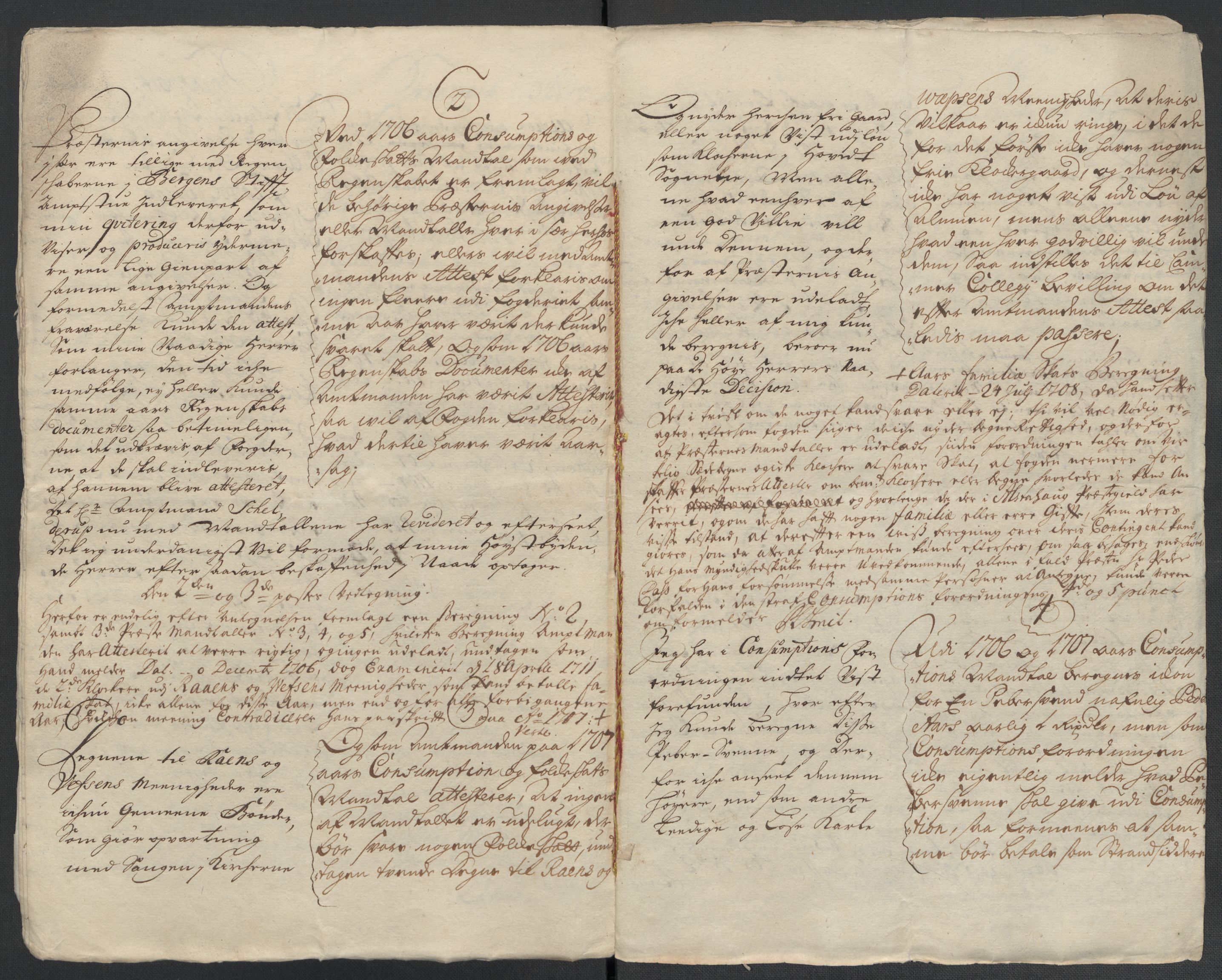 Rentekammeret inntil 1814, Reviderte regnskaper, Fogderegnskap, RA/EA-4092/R65/L4509: Fogderegnskap Helgeland, 1706-1707, s. 278
