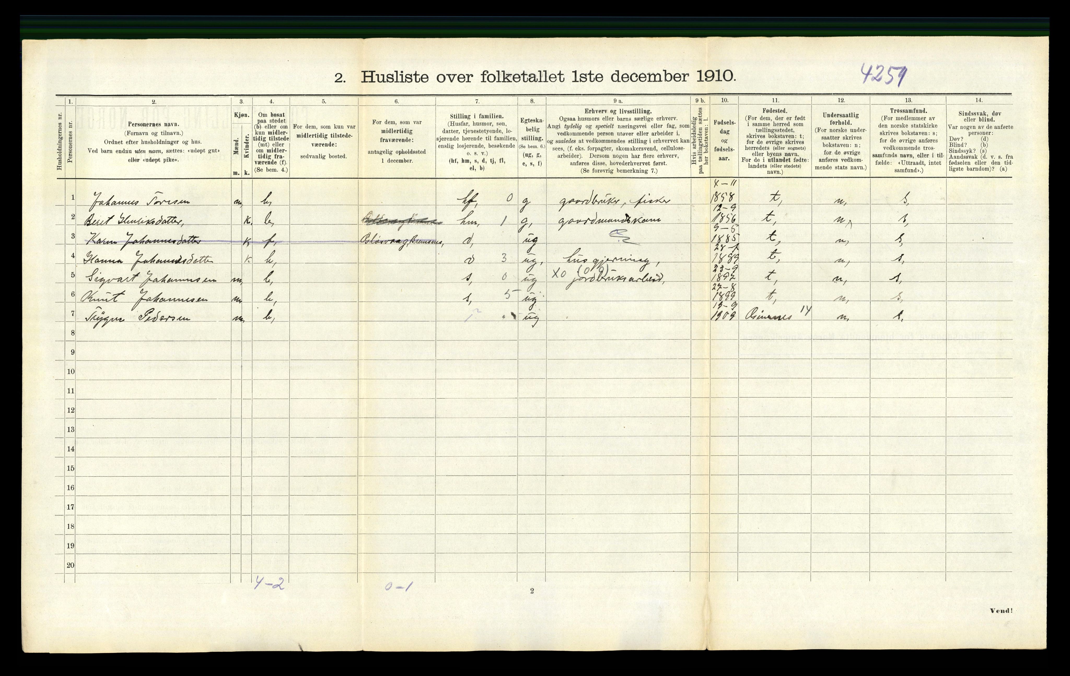 RA, Folketelling 1910 for 1551 Eide herred, 1910, s. 200