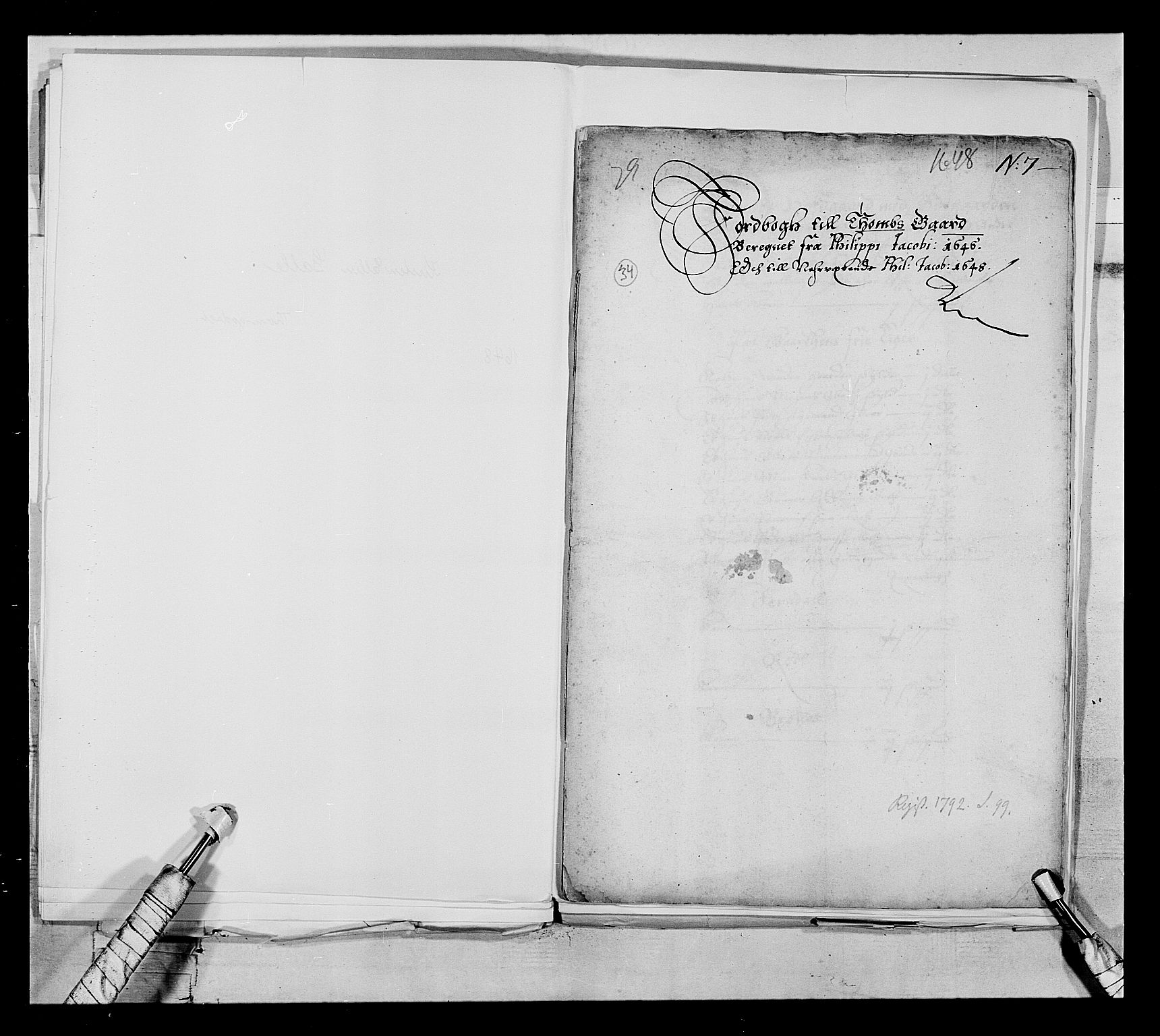 Stattholderembetet 1572-1771, RA/EA-2870/Ek/L0021/0001: Jordebøker 1633-1658: / Adelsjordebøker innlevert til hyllingen i august 1648 og senere, 1648-1649, s. 168