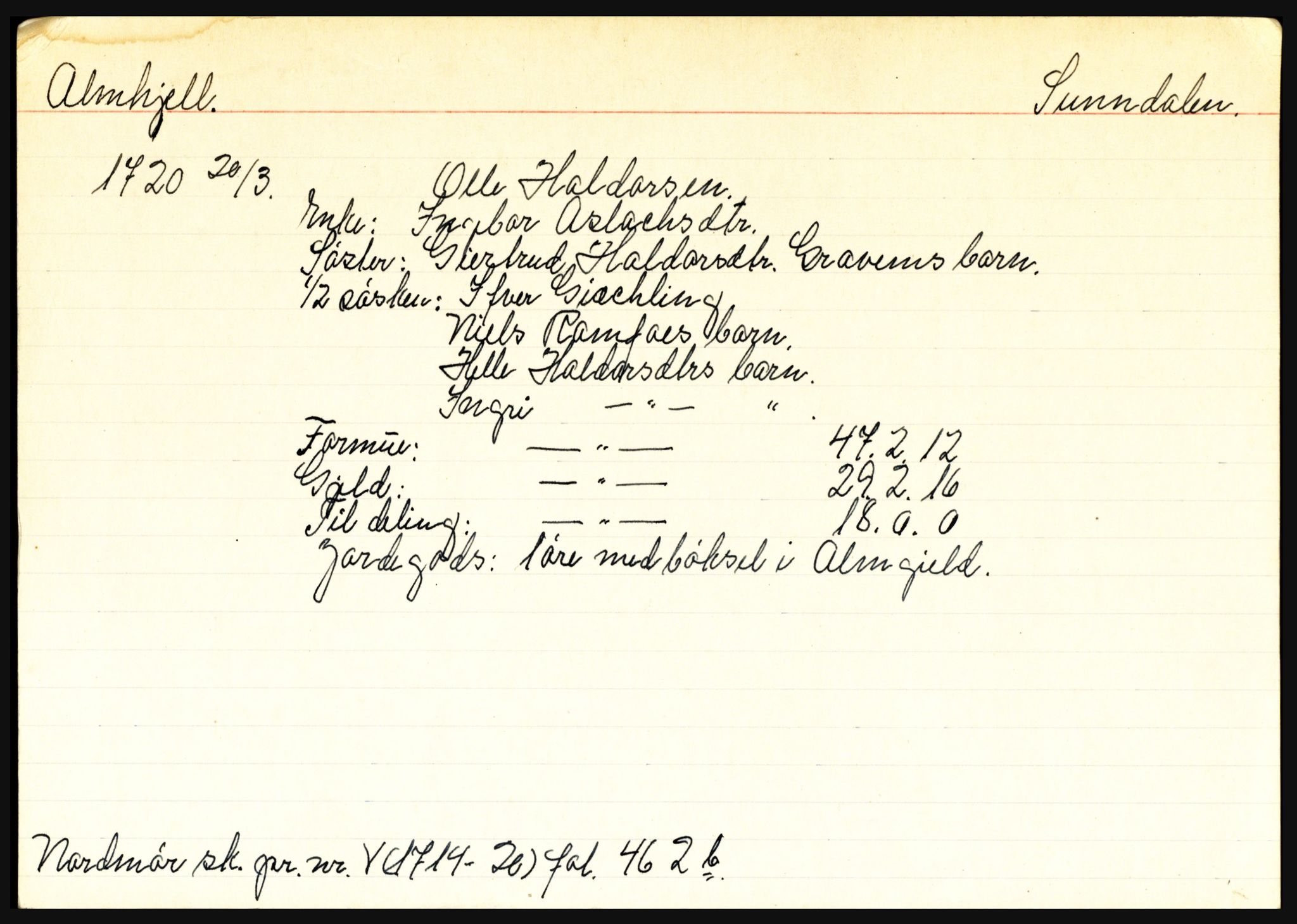 Nordmøre sorenskriveri, SAT/A-4132/1/3, 1668-1746, s. 11