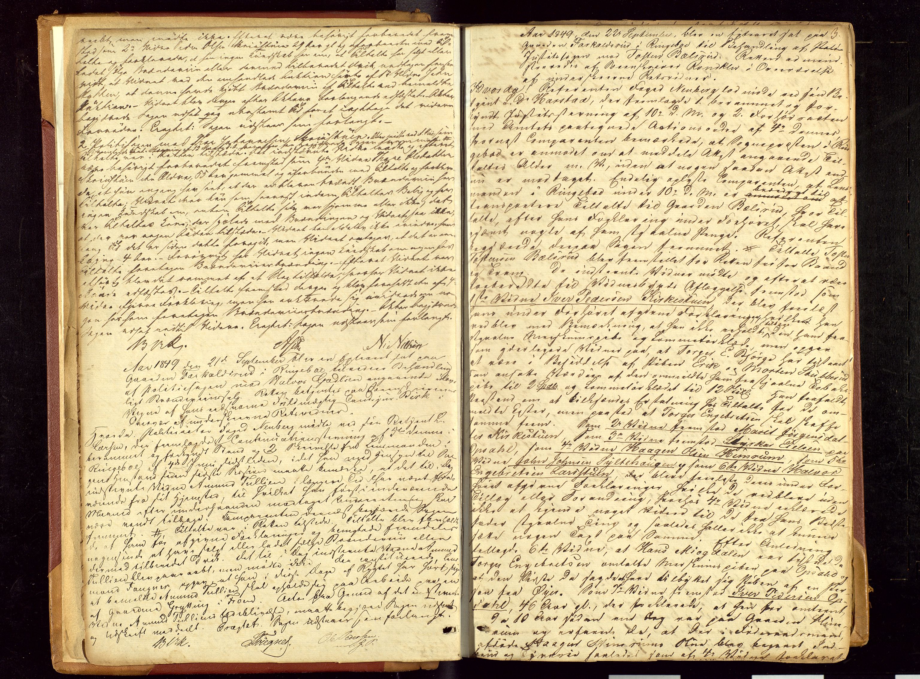 Mellom-Gudbrandsdal sorenskriveri, AV/SAH-TING-038/G/Gc/Gca/L0006: Ekstrarettsprotokoll, 1849-1858, s. 3