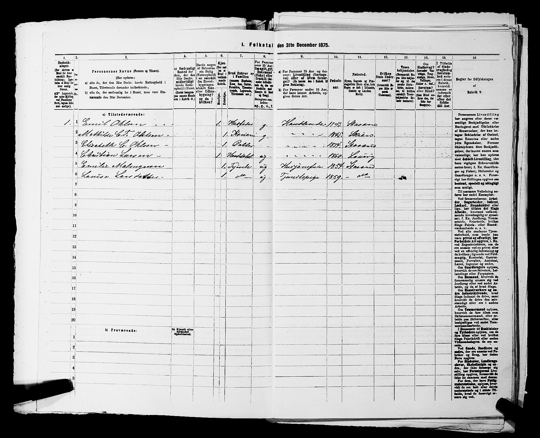 SAKO, Folketelling 1875 for 0798P Fredriksvern prestegjeld, 1875, s. 116