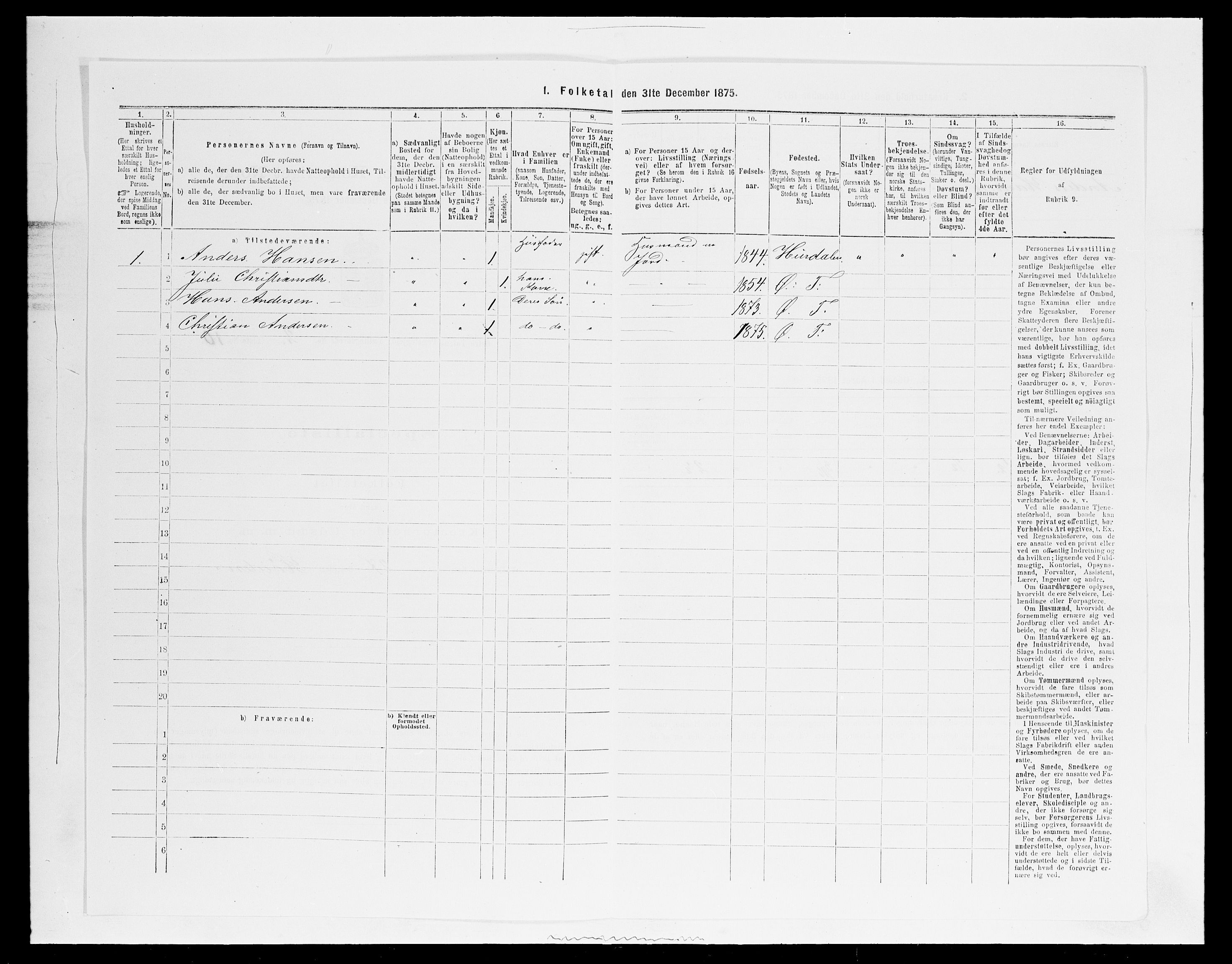 SAH, Folketelling 1875 for 0528P Østre Toten prestegjeld, 1875, s. 367