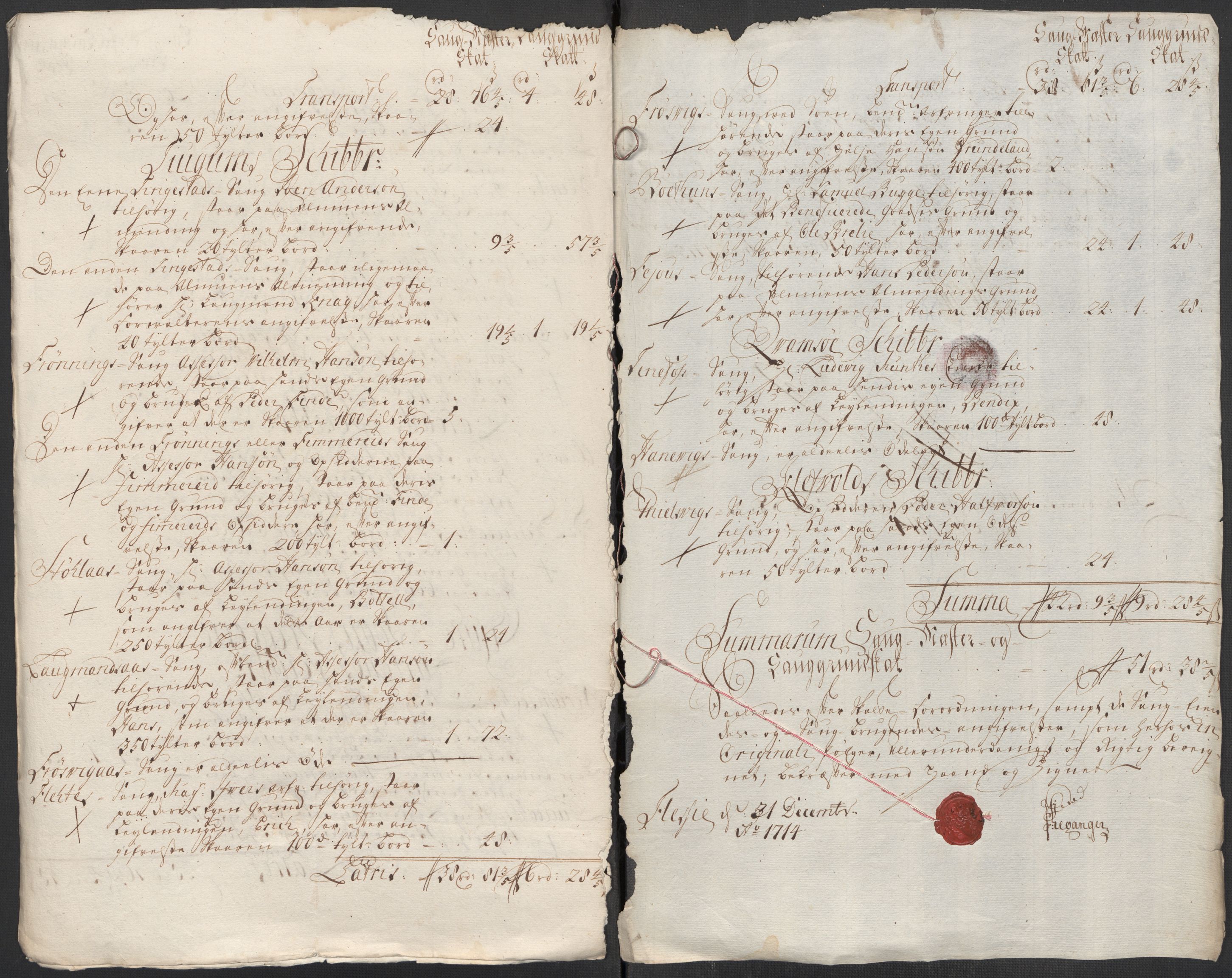 Rentekammeret inntil 1814, Reviderte regnskaper, Fogderegnskap, AV/RA-EA-4092/R52/L3319: Fogderegnskap Sogn, 1713-1714, s. 729