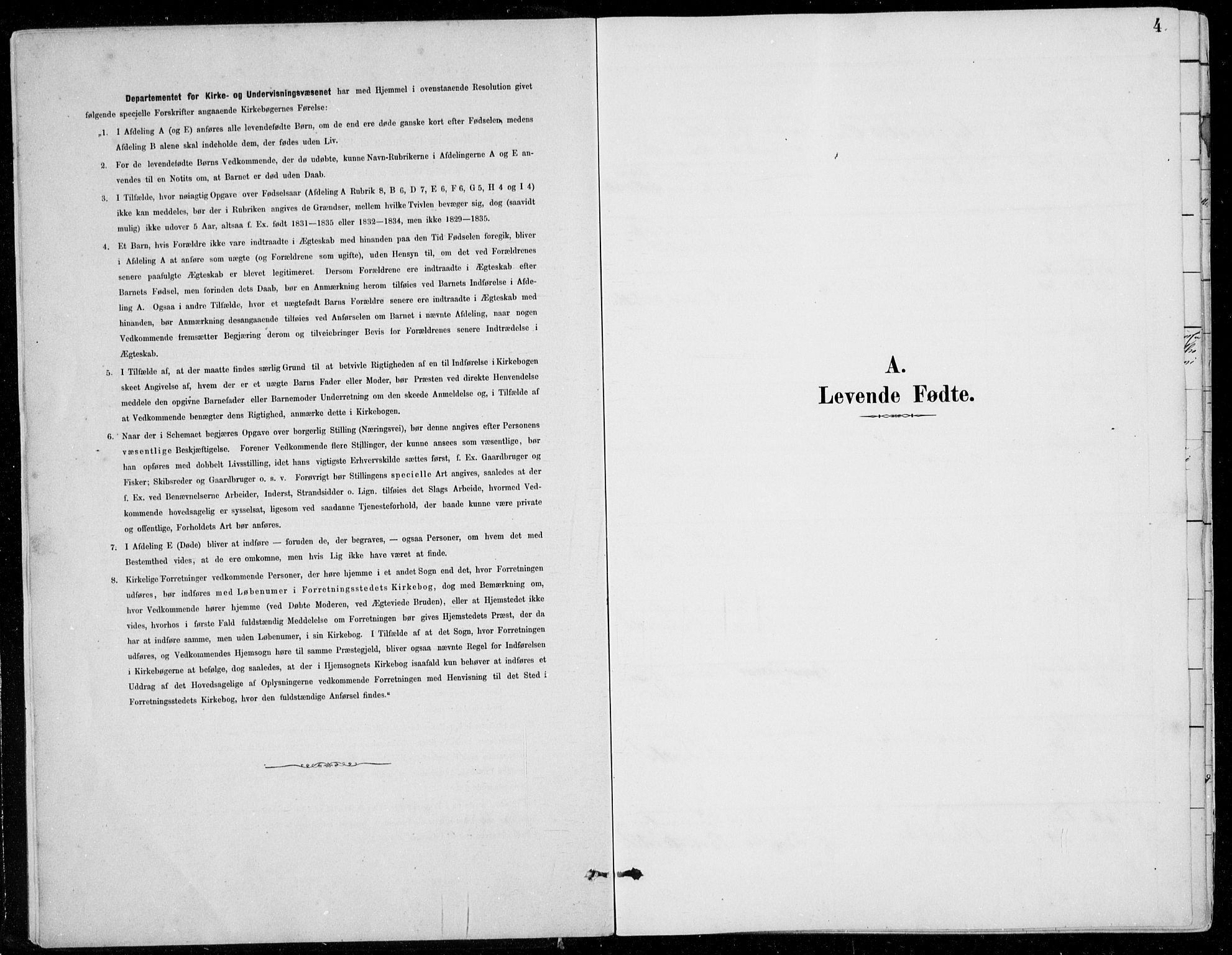 Fitjar sokneprestembete, SAB/A-99926: Klokkerbok nr. A 2, 1887-1906, s. 4