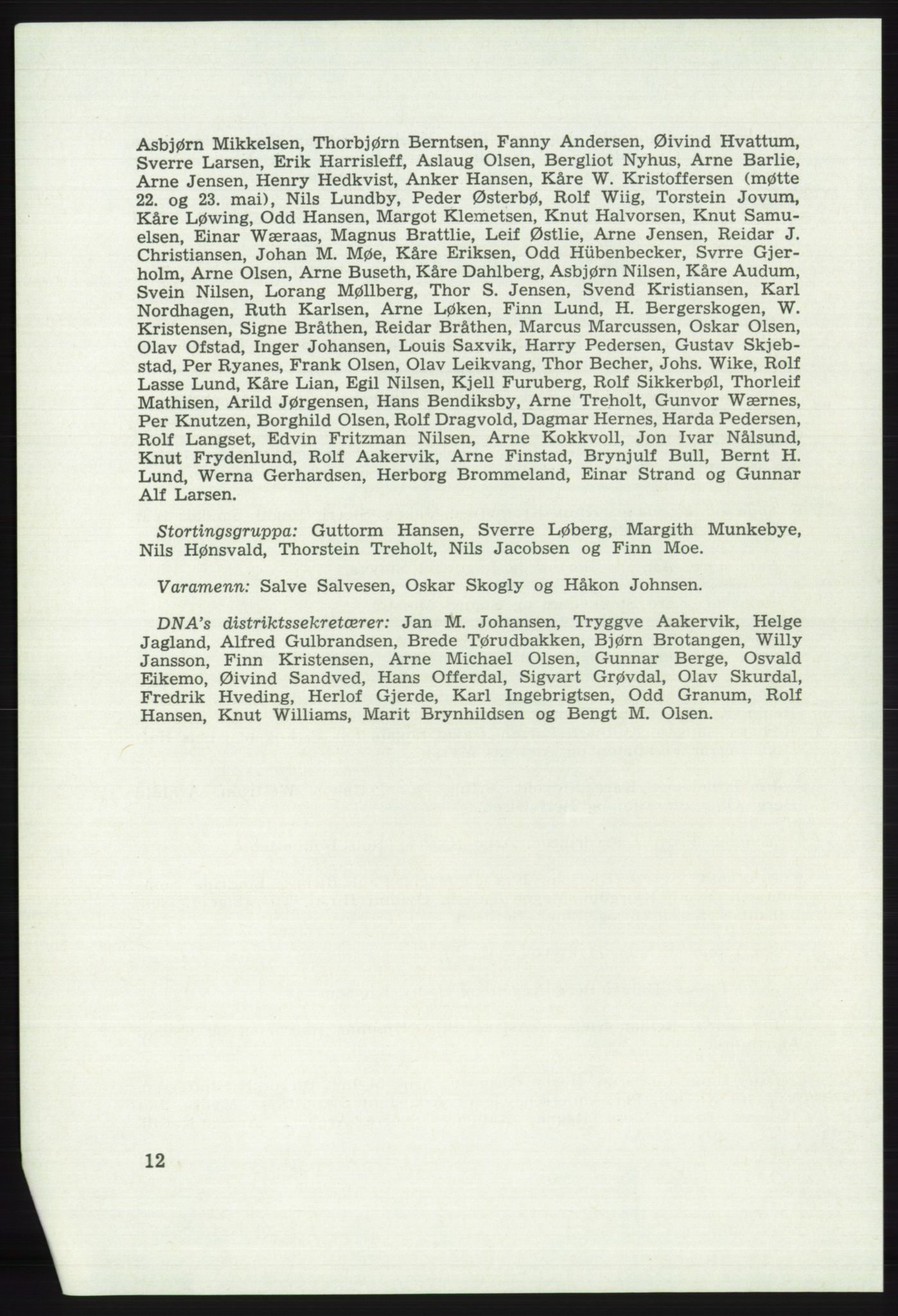 Det norske Arbeiderparti - publikasjoner, AAB/-/-/-: Protokoll over forhandlingene på det 41. ordinære landsmøte 21.-23. mai 1967 i Oslo, 1967, s. 12