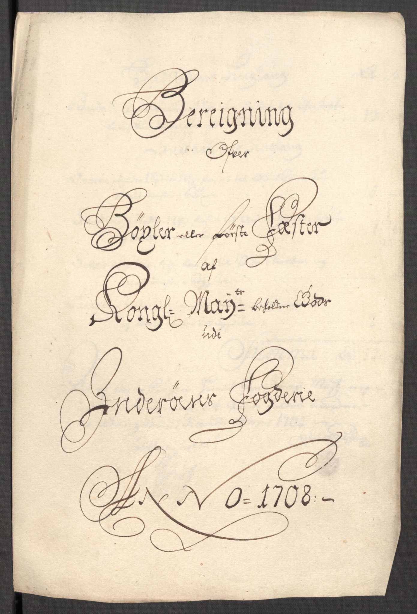 Rentekammeret inntil 1814, Reviderte regnskaper, Fogderegnskap, RA/EA-4092/R63/L4316: Fogderegnskap Inderøy, 1708, s. 182