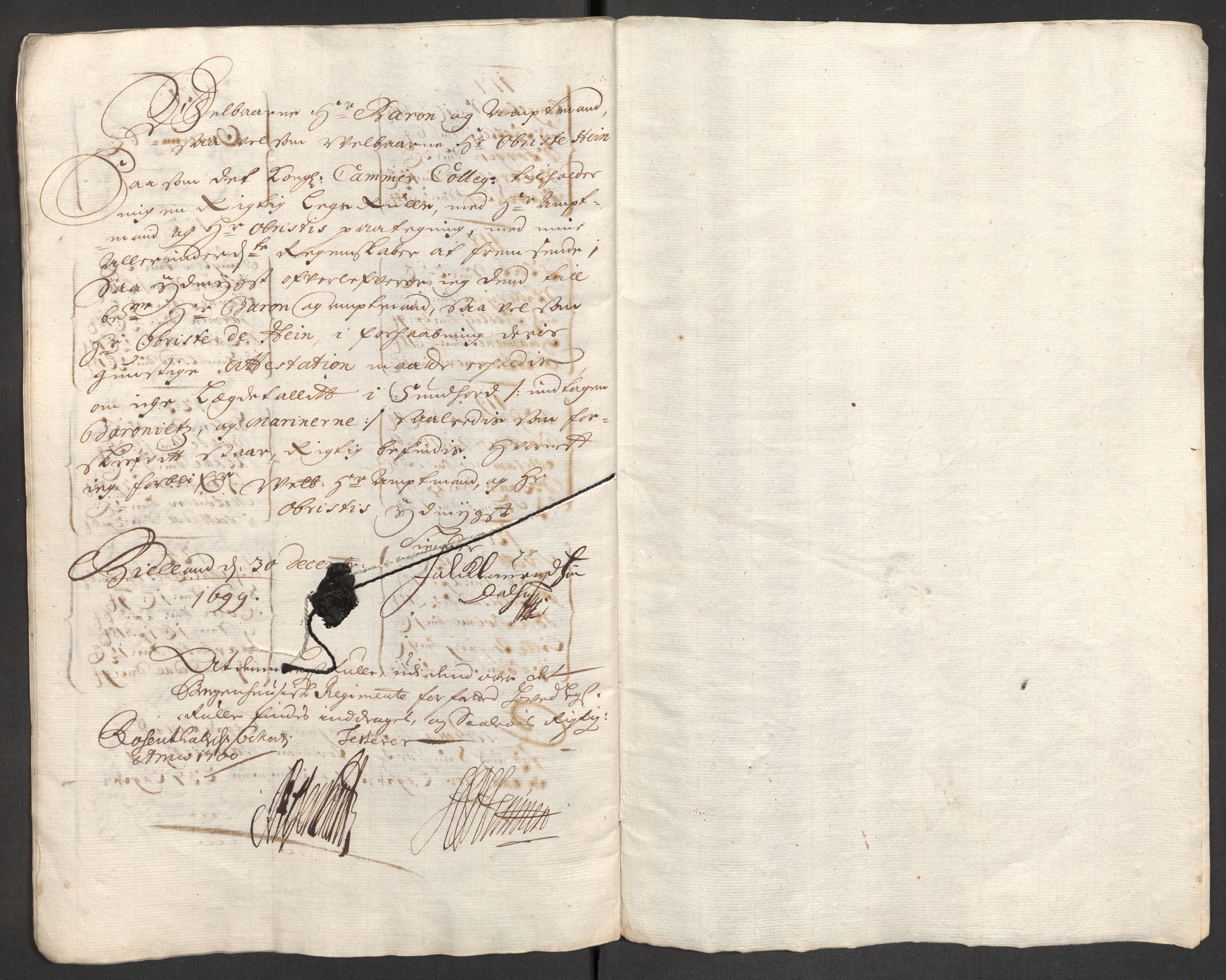 Rentekammeret inntil 1814, Reviderte regnskaper, Fogderegnskap, AV/RA-EA-4092/R48/L2978: Fogderegnskap Sunnhordland og Hardanger, 1699, s. 62