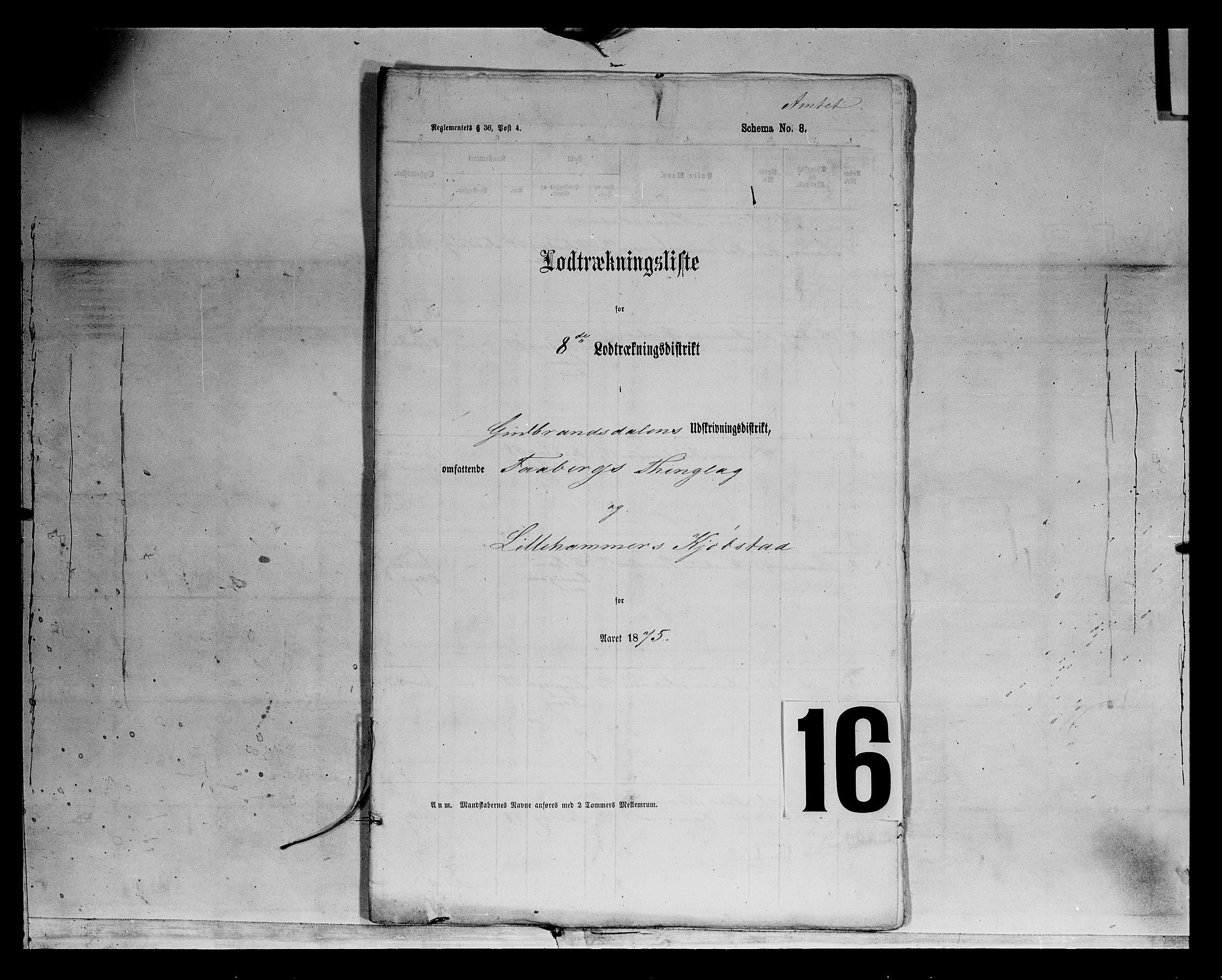 Fylkesmannen i Oppland, SAH/FYO-002/1/K/Kg/L1172: Fåberg, Lillehammer og Gausdal, 1860-1879, s. 261