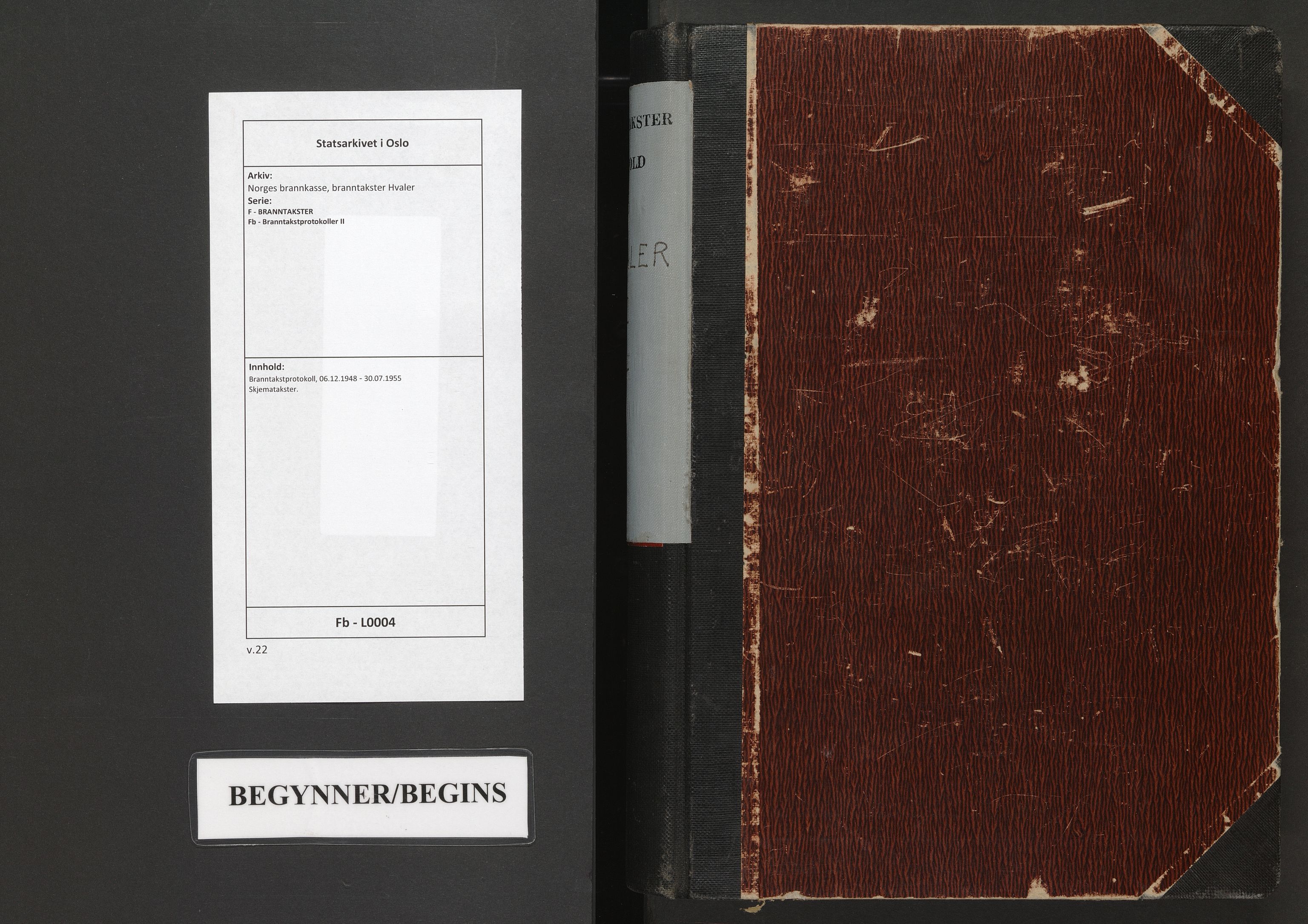 Norges brannkasse, branntakster Hvaler, AV/SAO-A-11364/F/Fb/L0004: Branntakstprotokoll, 1948-1955