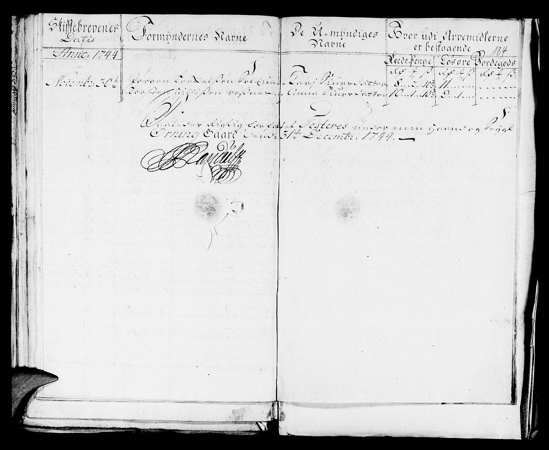 Sunnhordland sorenskrivar, SAB/A-2401/1/H/Ha/Haa, 1731-1745, s. 183b-184a