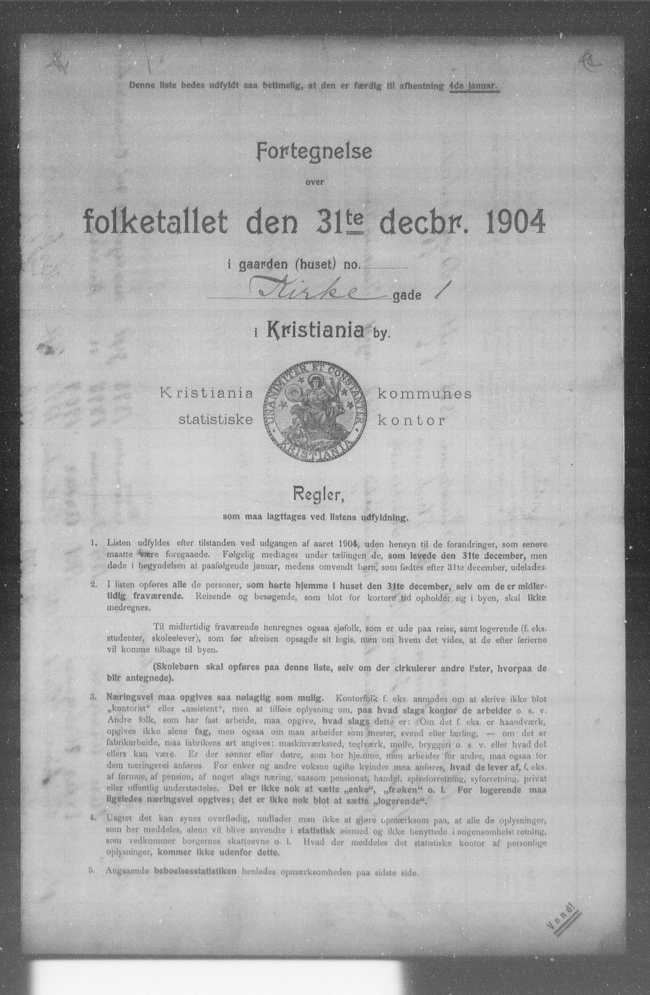 OBA, Kommunal folketelling 31.12.1904 for Kristiania kjøpstad, 1904, s. 9570