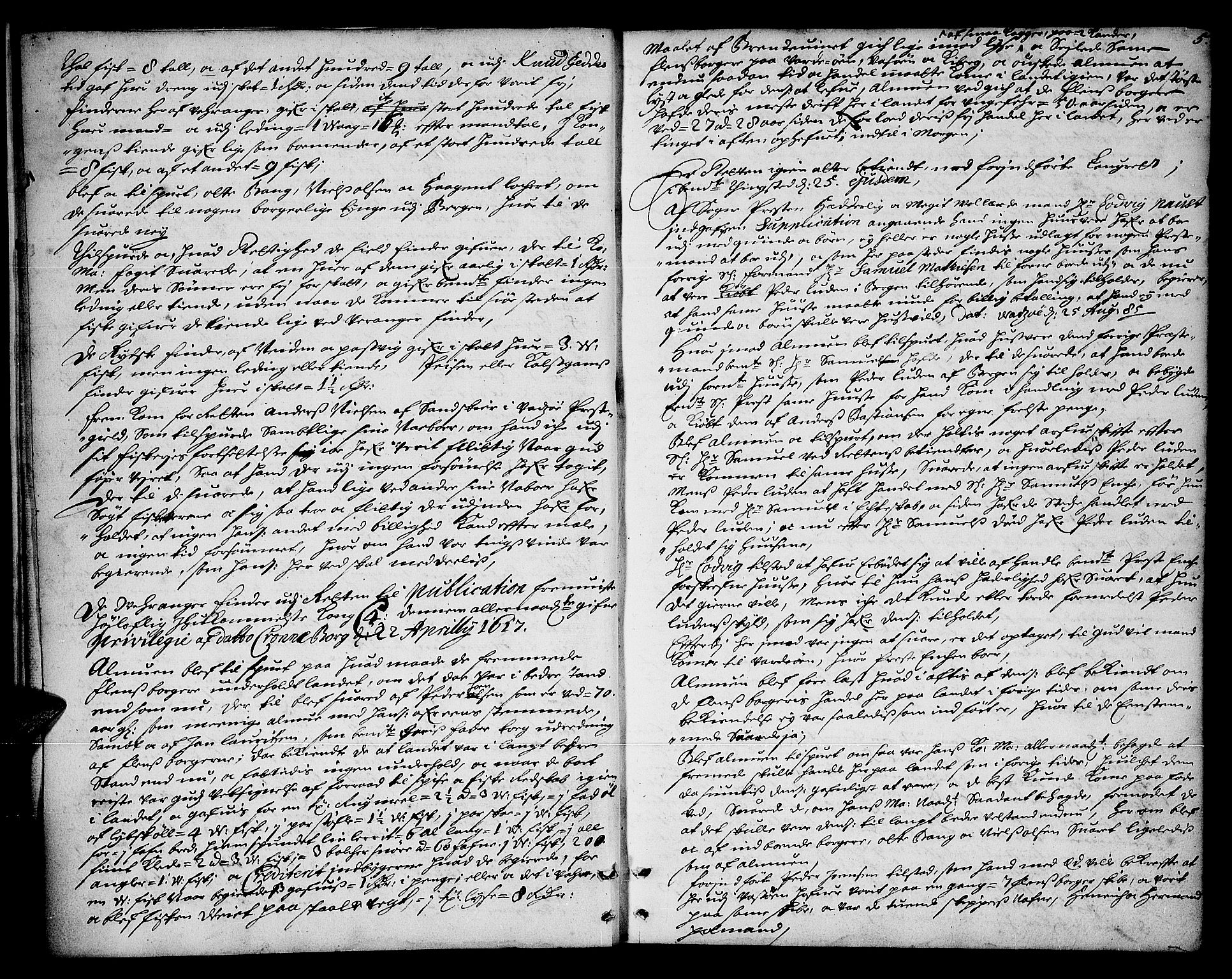 Finnmark sorenskriveri, AV/SATØ-S-0053/F/Fa/L0021: Justisprotokoller, 1685-1688, s. 4b-5a