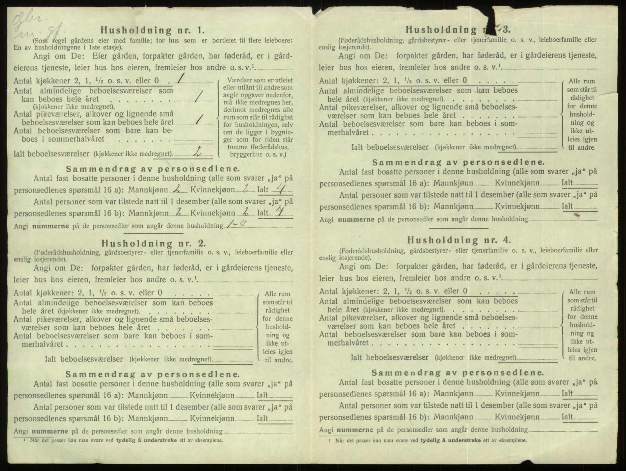 SAB, Folketelling 1920 for 1444 Hornindal herred, 1920, s. 514