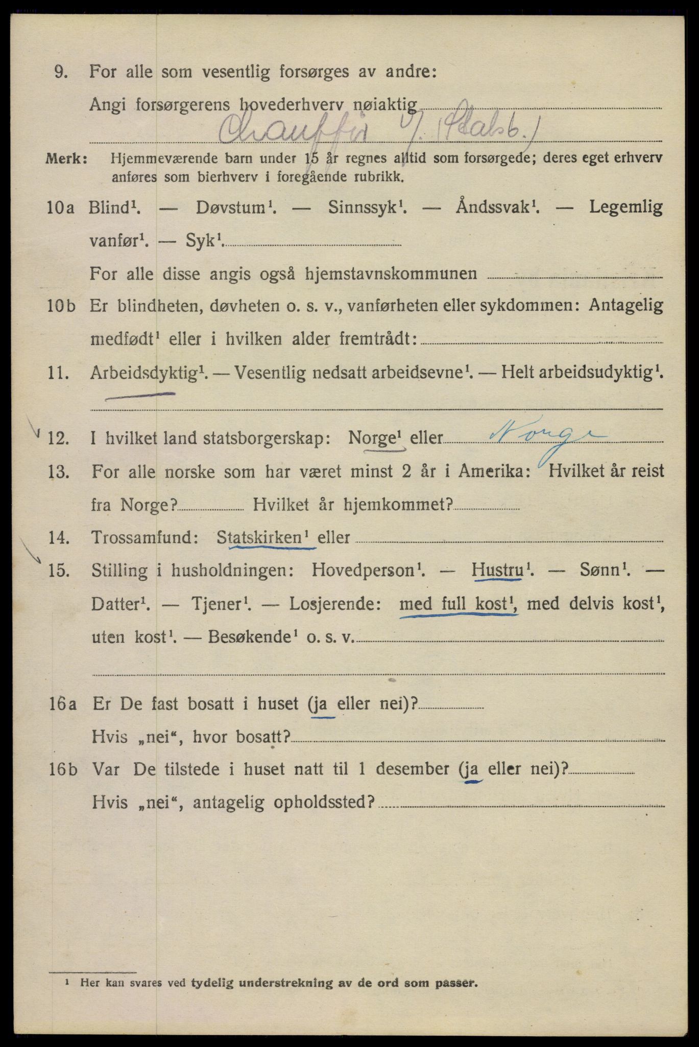 SAO, Folketelling 1920 for 0301 Kristiania kjøpstad, 1920, s. 326004