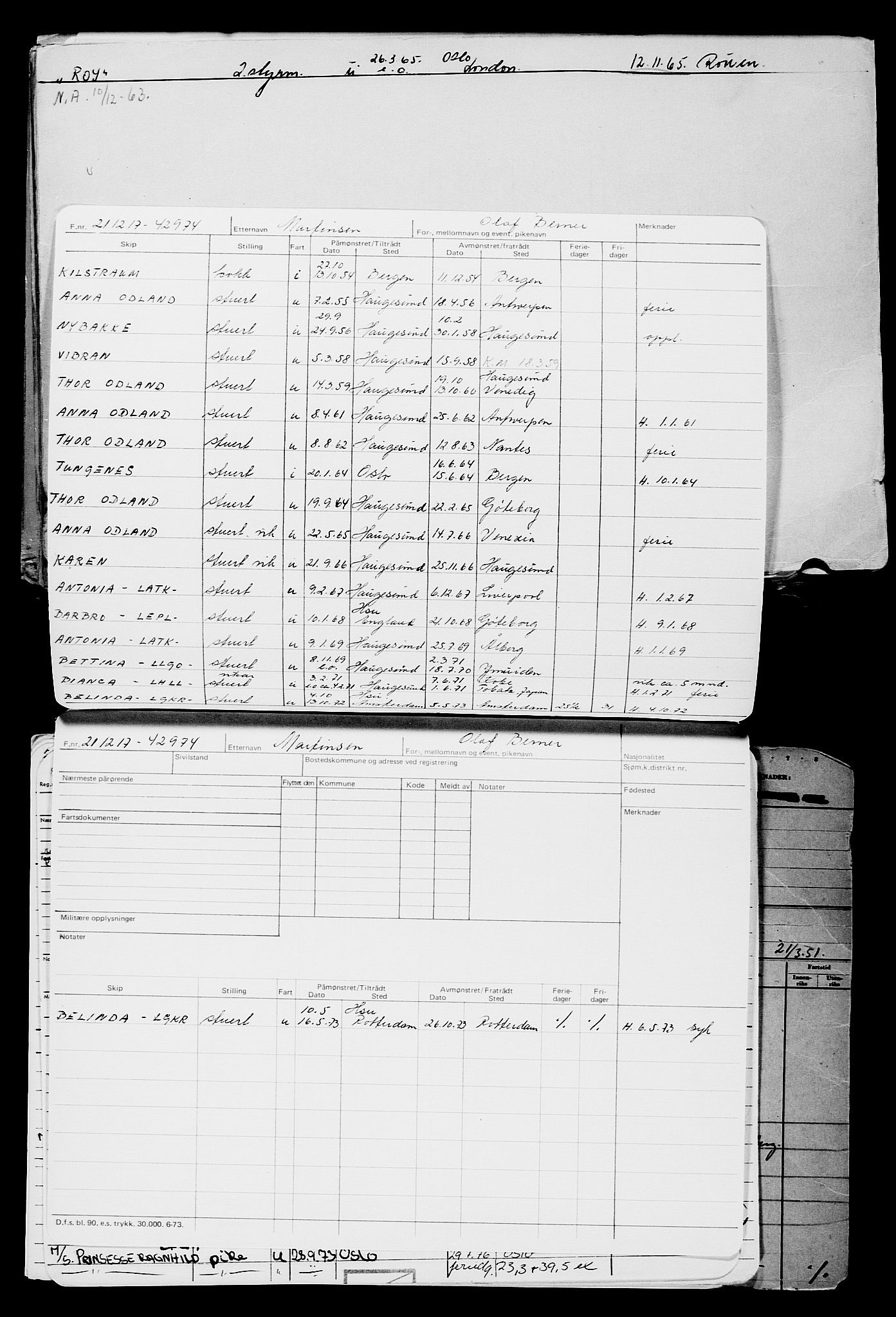 Direktoratet for sjømenn, AV/RA-S-3545/G/Gb/L0154: Hovedkort, 1917-1918, s. 125