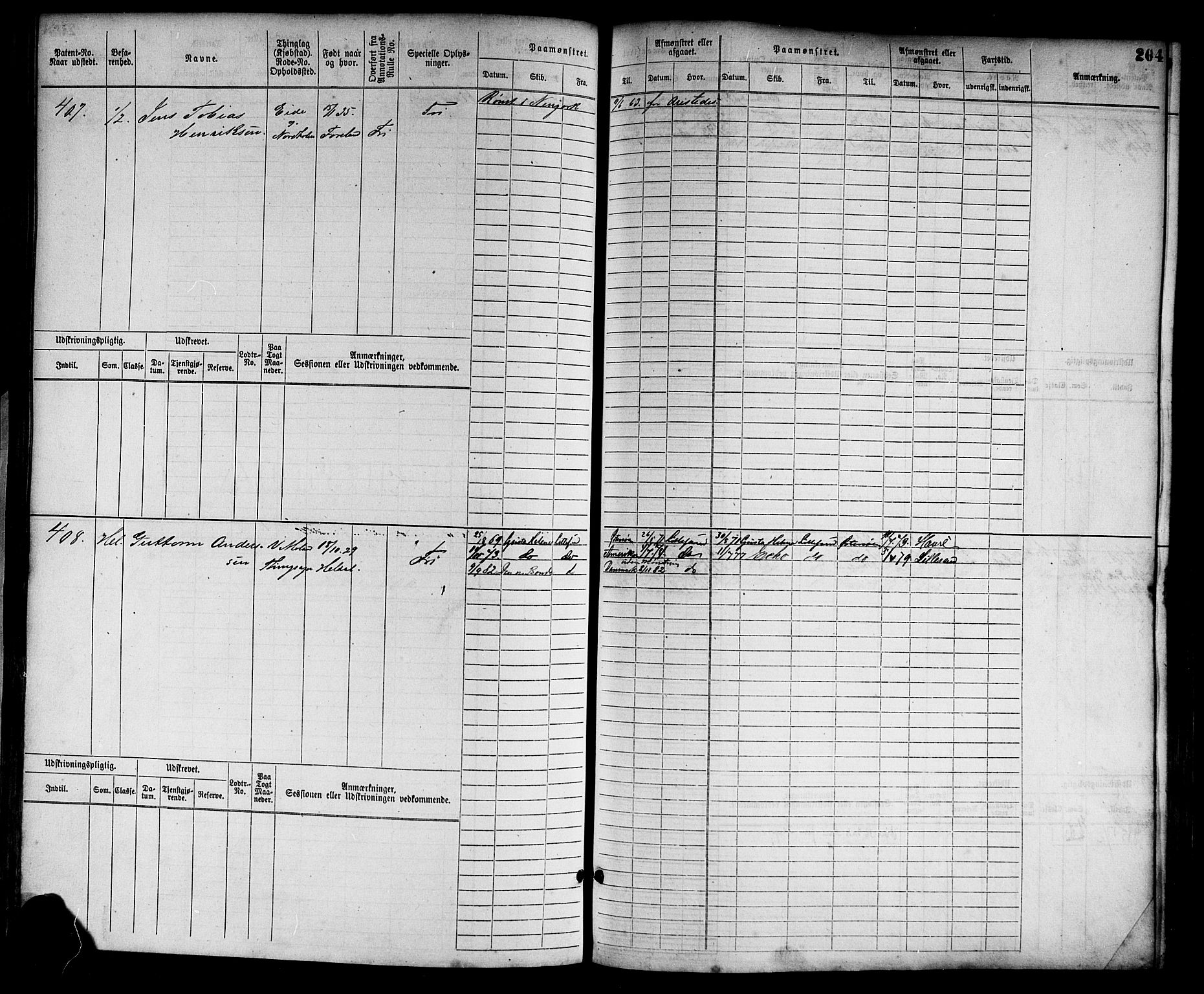 Lillesand mønstringskrets, SAK/2031-0014/F/Fb/L0012: Hovedrulle nr 1-754 uten register, G-3, 1867-1885, s. 214