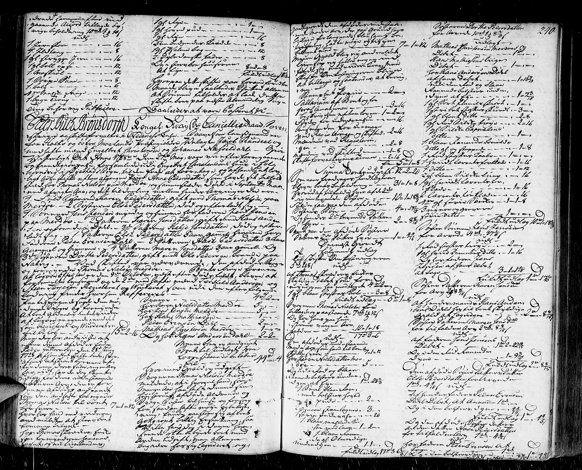 Nedenes sorenskriveri før 1824, SAK/1221-0007/H/Hc/L0033: Skifteprotokoll med register nr 22a, 1767-1772, s. 239b-240a