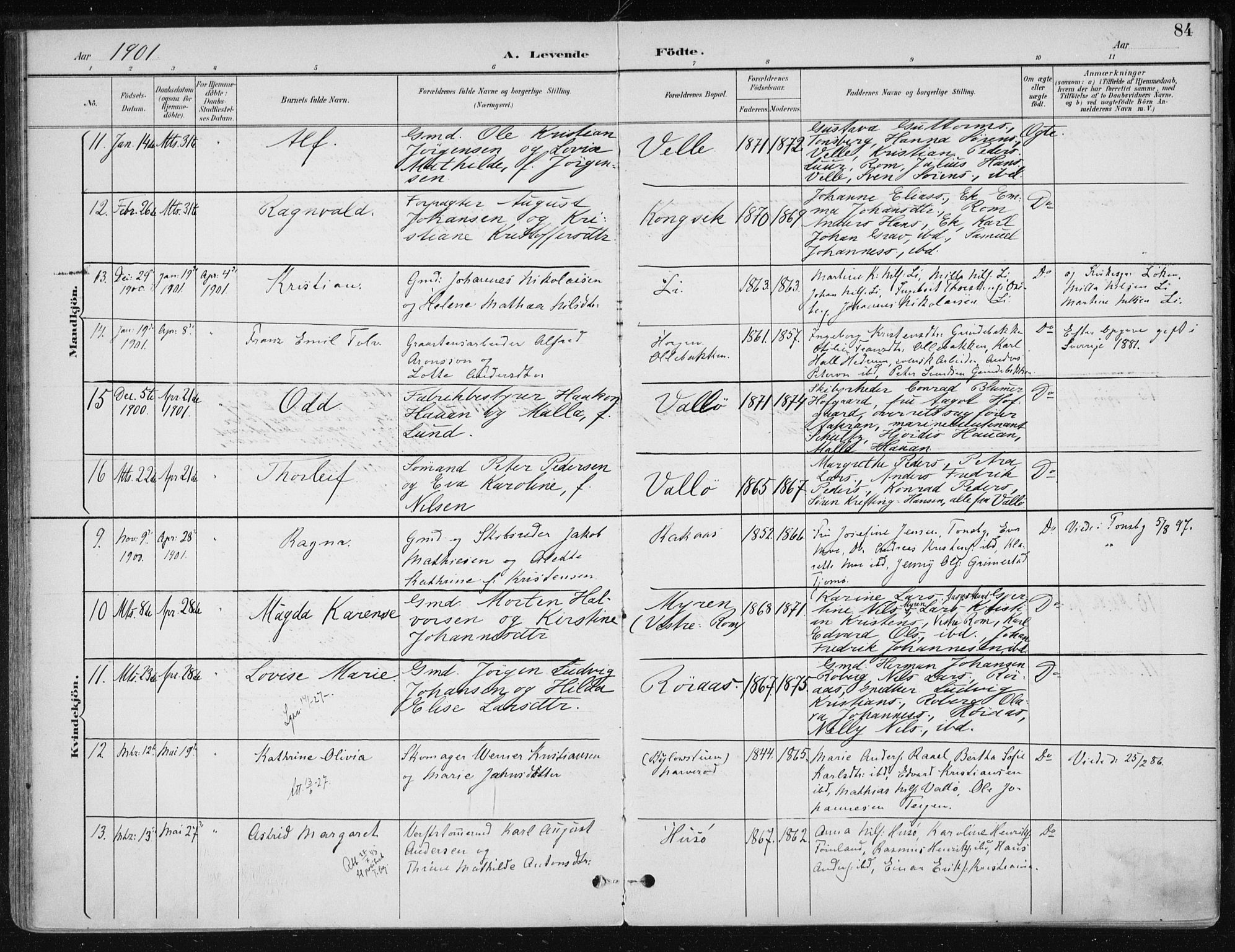 Sem kirkebøker, AV/SAKO-A-5/F/Fb/L0005: Ministerialbok nr. II 5, 1892-1904, s. 84