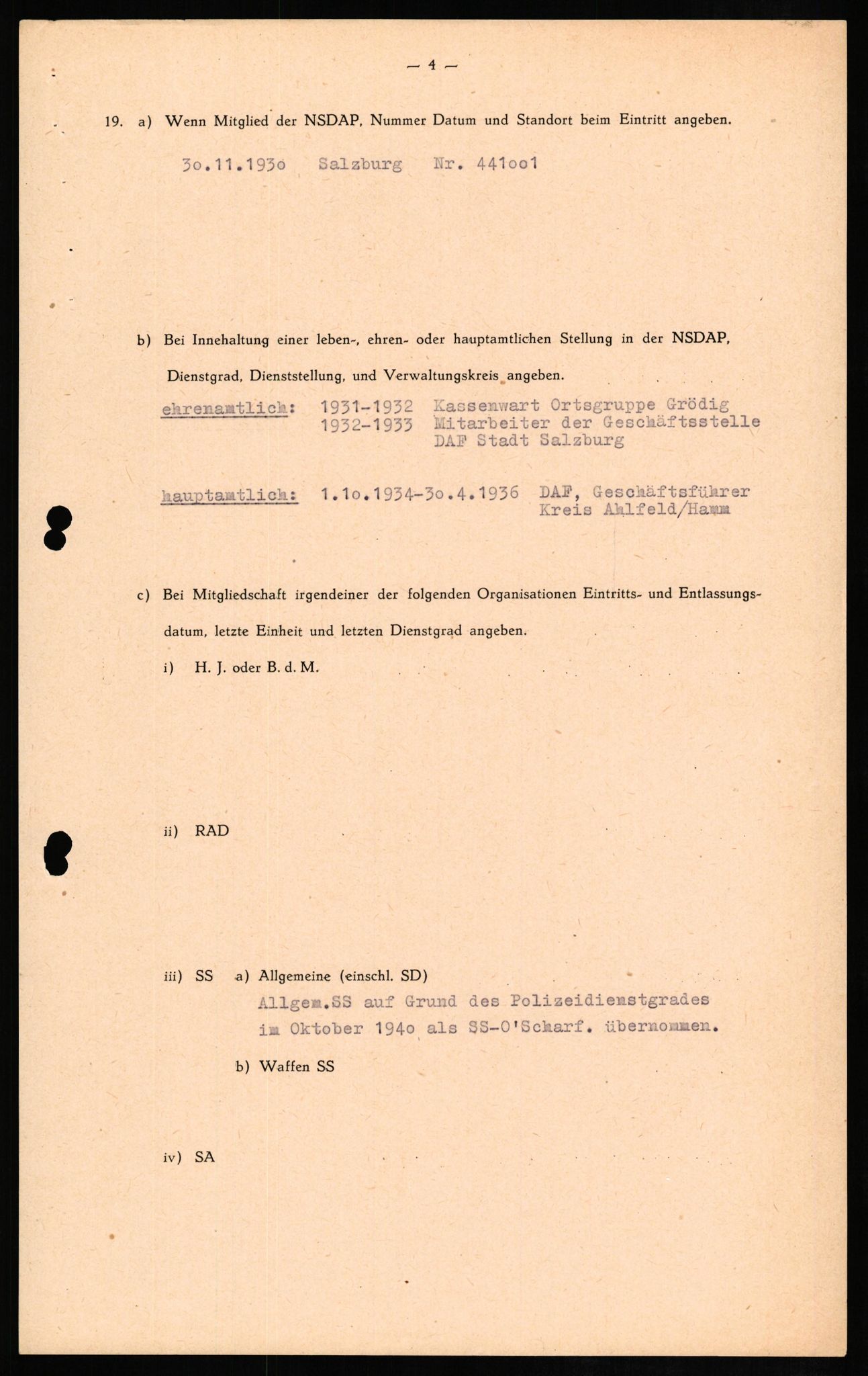 Forsvaret, Forsvarets overkommando II, AV/RA-RAFA-3915/D/Db/L0010: CI Questionaires. Tyske okkupasjonsstyrker i Norge. Tyskere., 1945-1946, s. 649