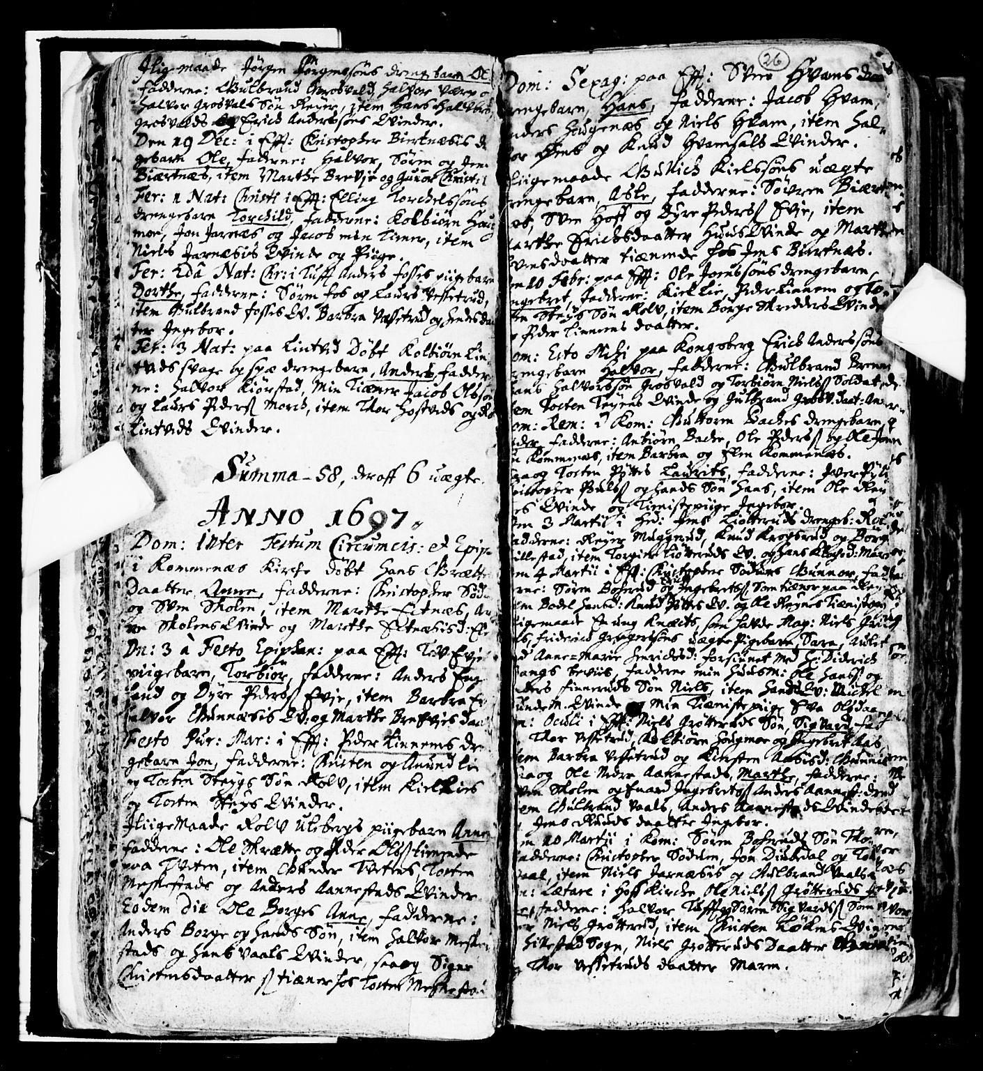 Sandsvær kirkebøker, SAKO/A-244/F/Fa/L0001: Ministerialbok nr. I 1, 1665-1725, s. 26