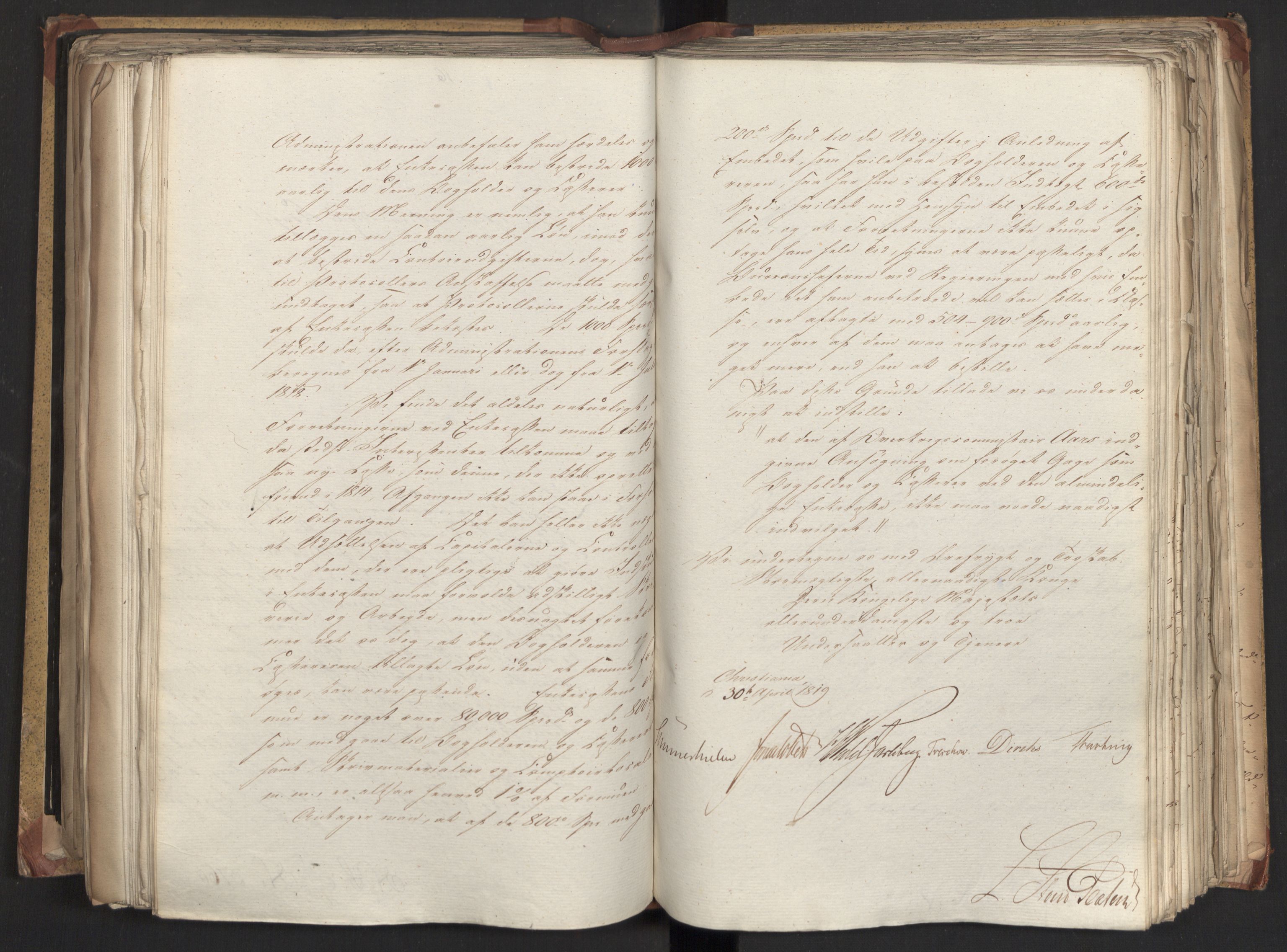 Statsrådsavdelingen i Stockholm, AV/RA-S-1003/D/Da/L0018: Regjeringsinnstillinger nr. 3599-3855, 1819, s. 340