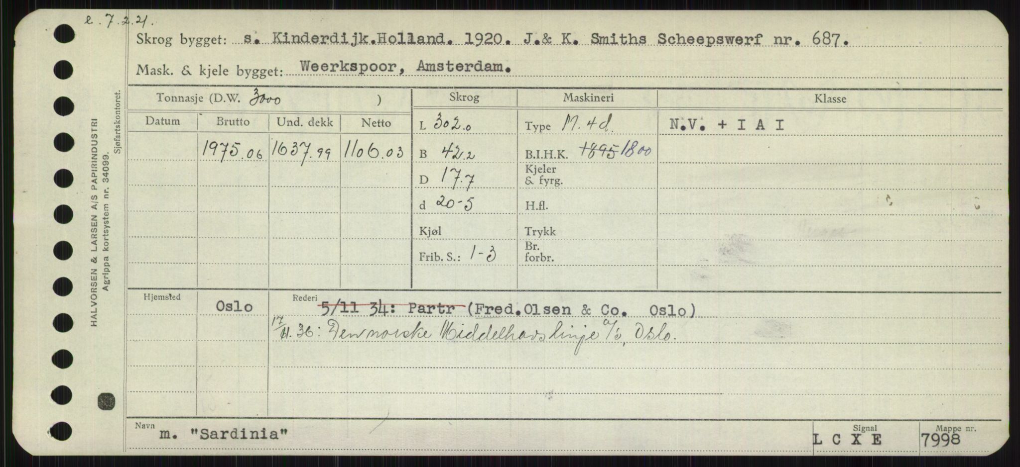 Sjøfartsdirektoratet med forløpere, Skipsmålingen, RA/S-1627/H/Hb/L0004: Fartøy, O-S, s. 295