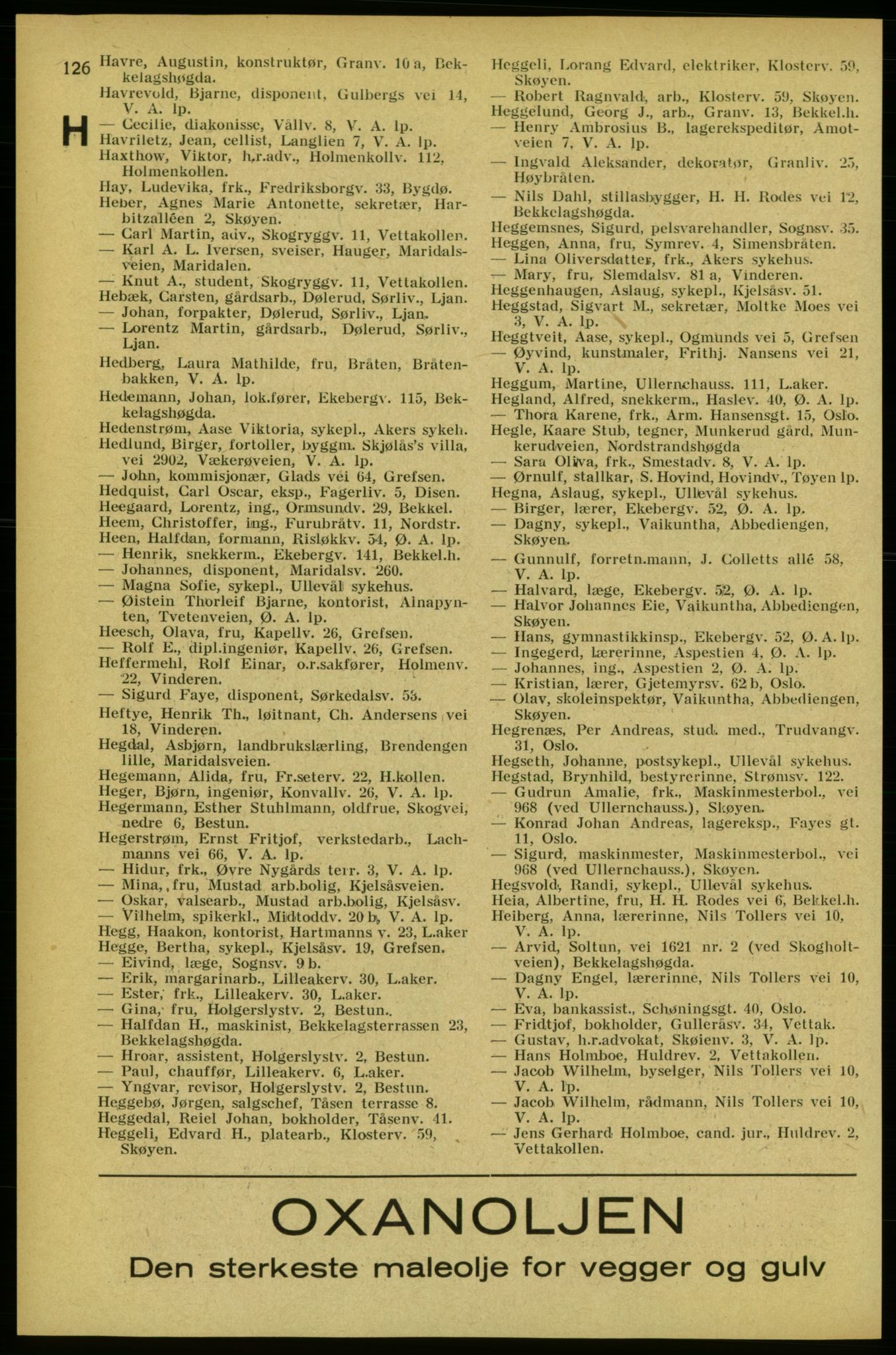 Aker adressebok/adressekalender, PUBL/001/A/005: Aker adressebok, 1934-1935, s. 126