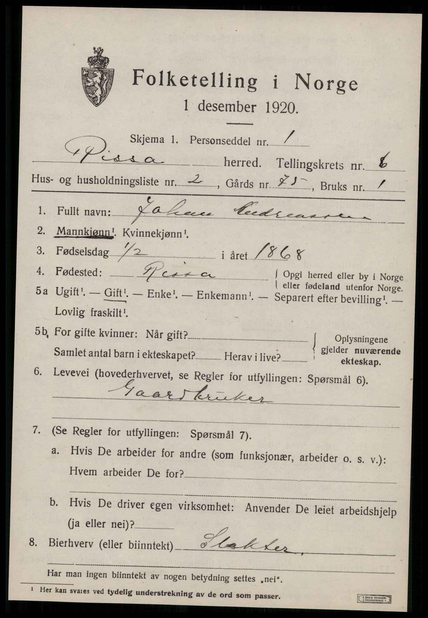 SAT, Folketelling 1920 for 1624 Rissa herred, 1920, s. 4331