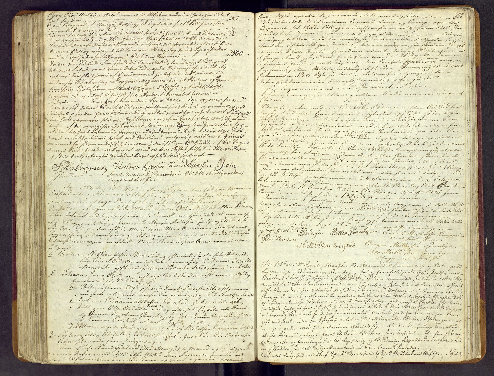 Solør og Odalen sorenskriveri, SAH/TING-026/J/Jc/L0007: Skifteforhandlingsprotokoll - Hof, 1814-1826, s. 225b-226a