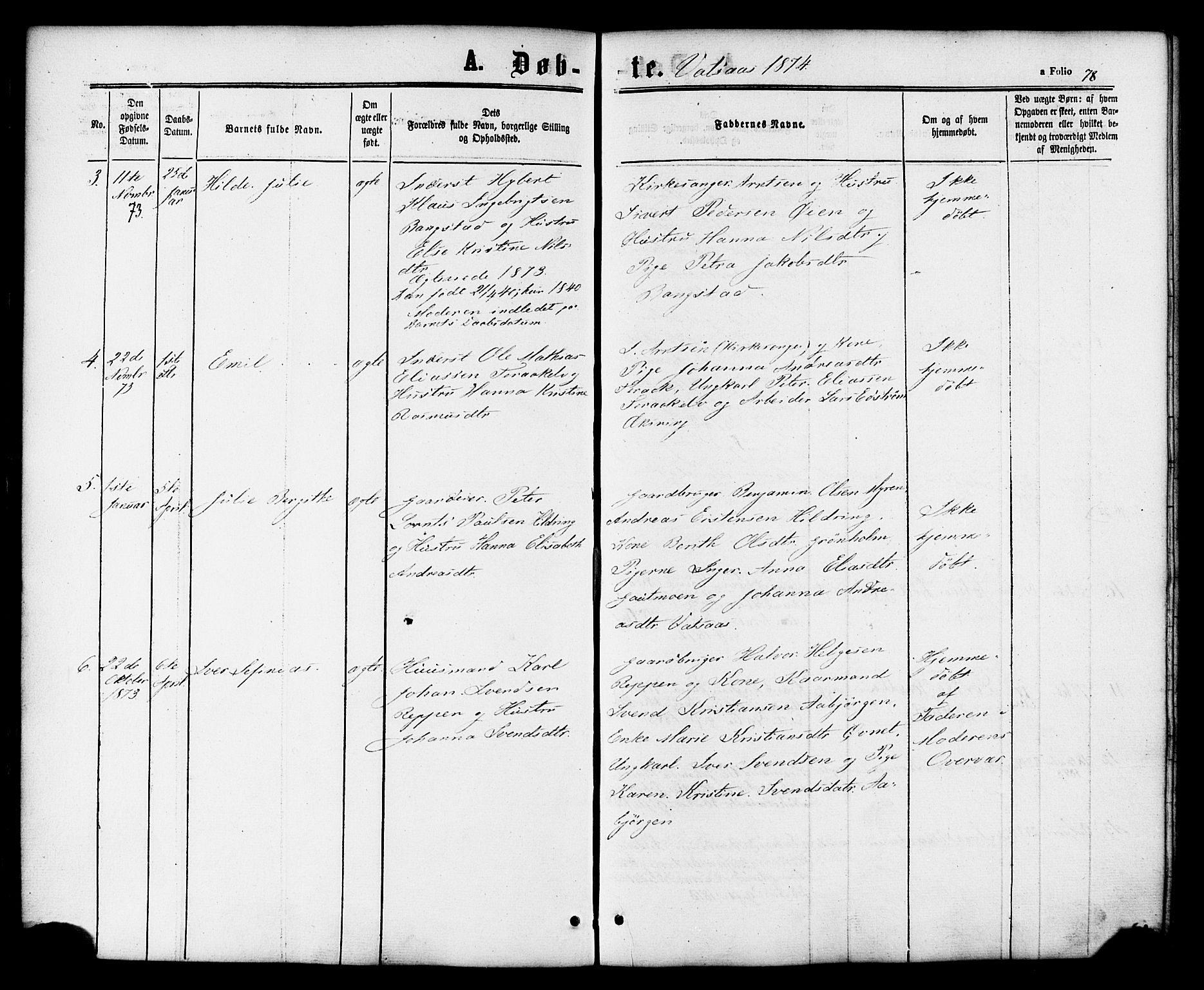 Ministerialprotokoller, klokkerbøker og fødselsregistre - Nordland, SAT/A-1459/810/L0146: Ministerialbok nr. 810A08 /1, 1862-1874, s. 78
