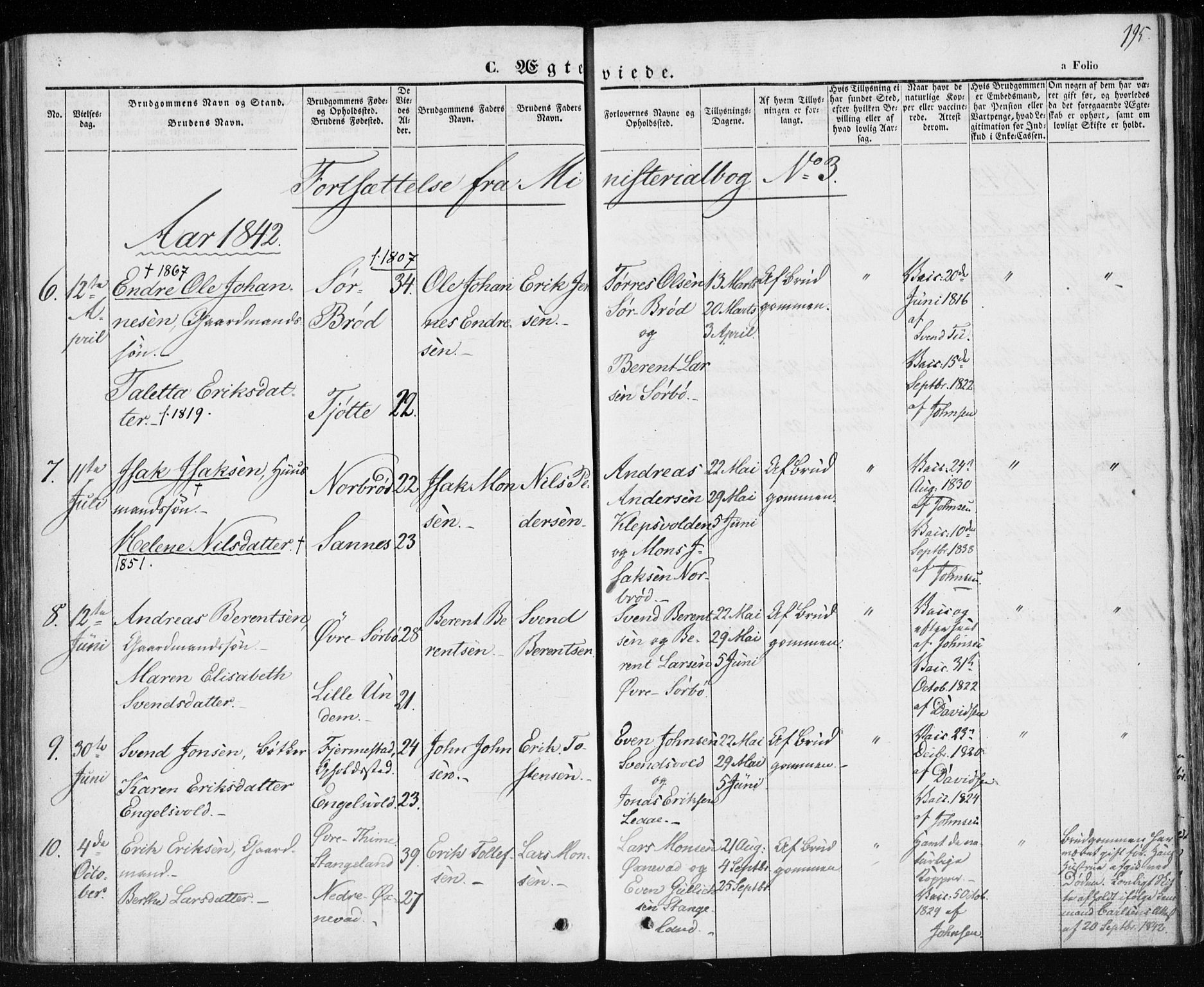 Klepp sokneprestkontor, AV/SAST-A-101803/001/3/30BA/L0004: Ministerialbok nr. A 4, 1842-1852, s. 195