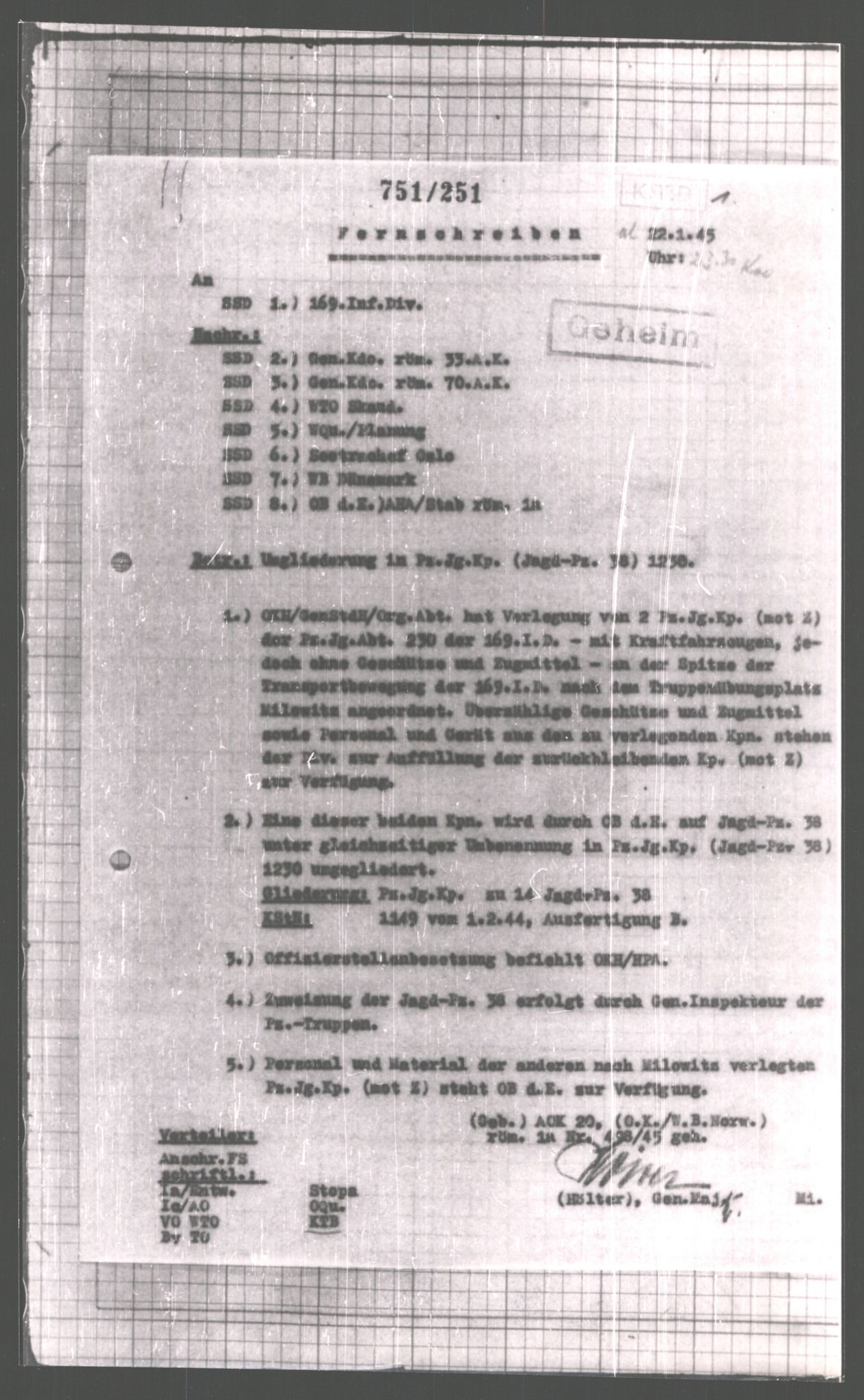 Forsvarets Overkommando. 2 kontor. Arkiv 11.4. Spredte tyske arkivsaker, AV/RA-RAFA-7031/D/Dar/Dara/L0006: Krigsdagbøker for 20. Gebirgs-Armee-Oberkommando (AOK 20), 1945, s. 727