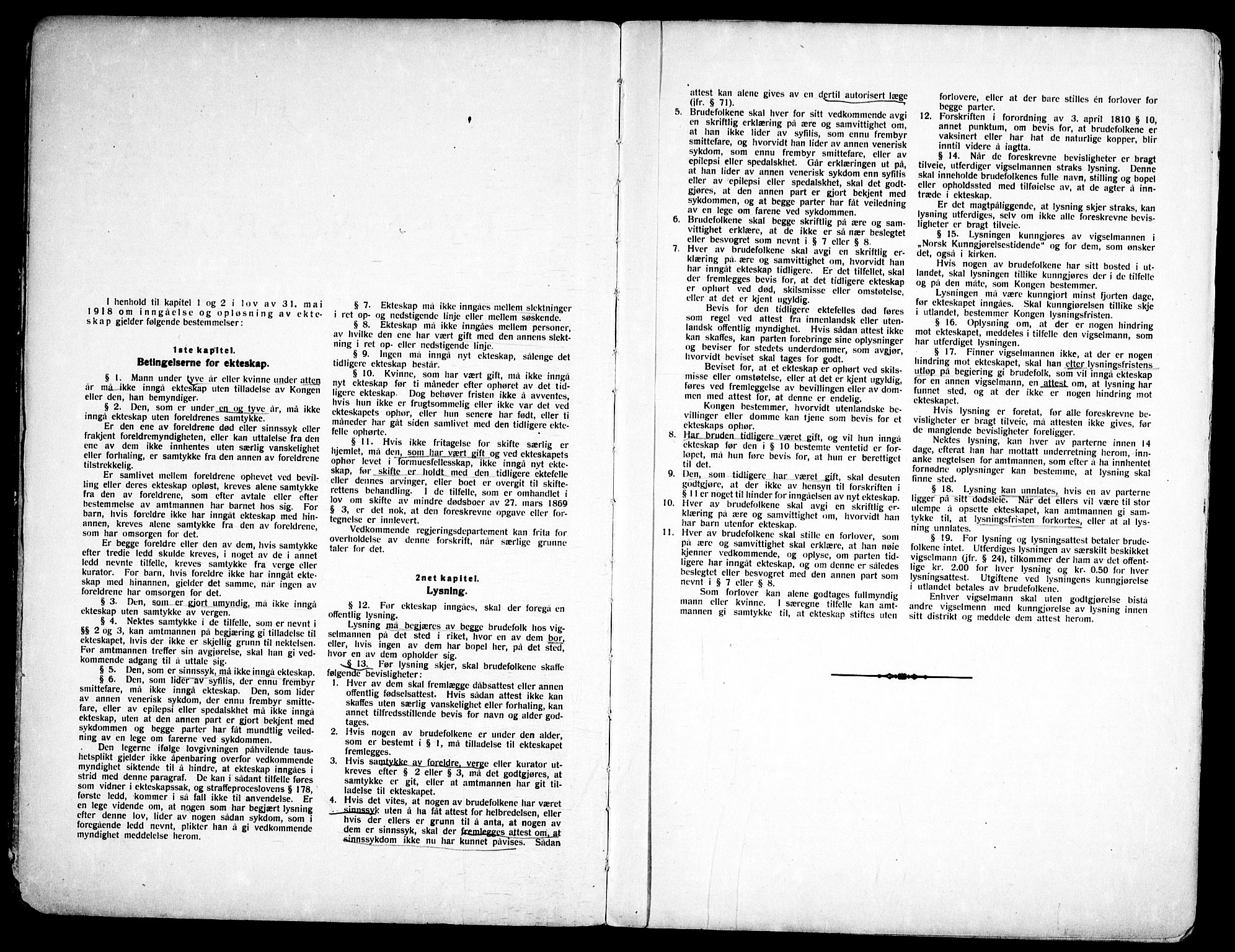 Gjerdrum prestekontor Kirkebøker, AV/SAO-A-10412b/H/Ha/L0001: Lysningsprotokoll nr. 1, 1920-1969