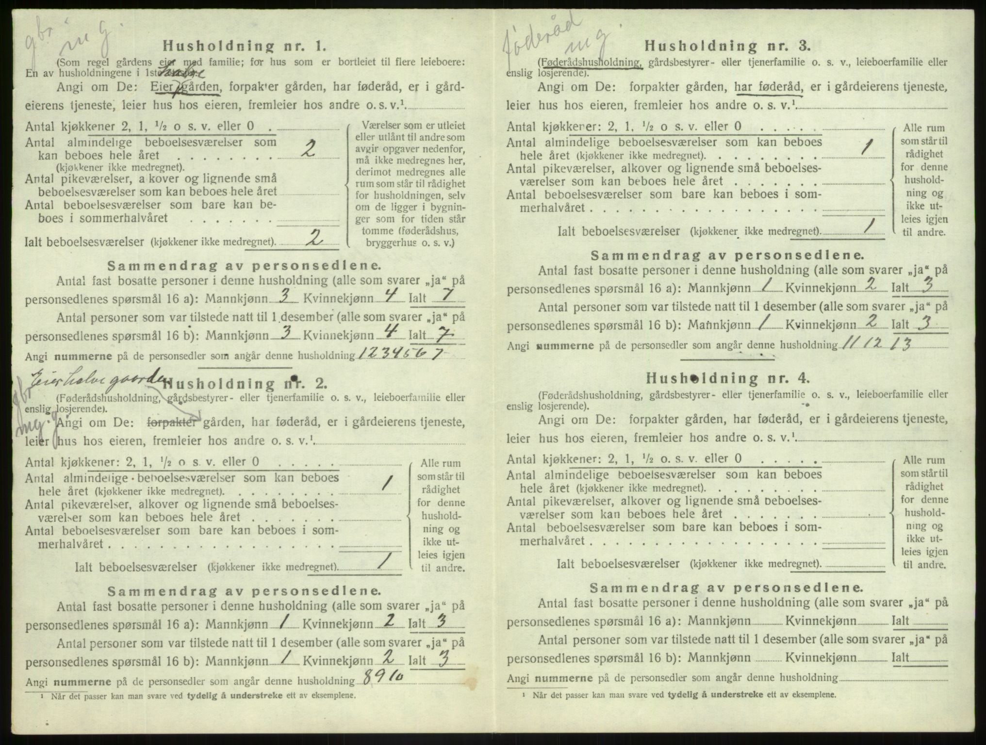 SAB, Folketelling 1920 for 1427 Jostedal herred, 1920, s. 37