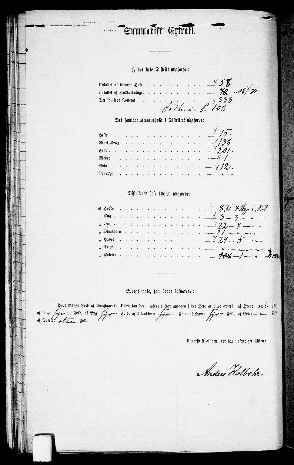 RA, Folketelling 1865 for 0926L Vestre Moland prestegjeld, Vestre Moland sokn, 1865, s. 36