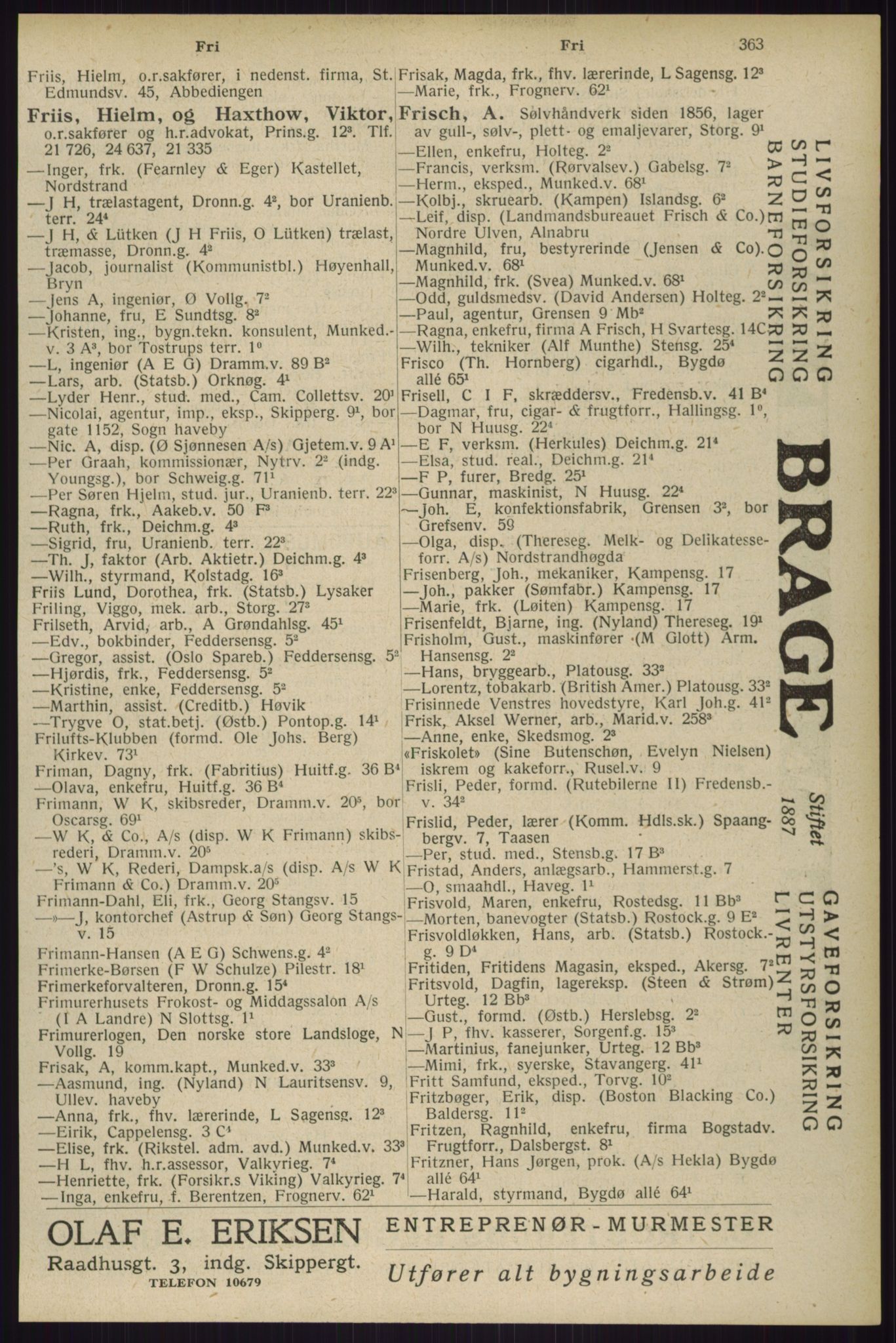 Kristiania/Oslo adressebok, PUBL/-, 1929, s. 363
