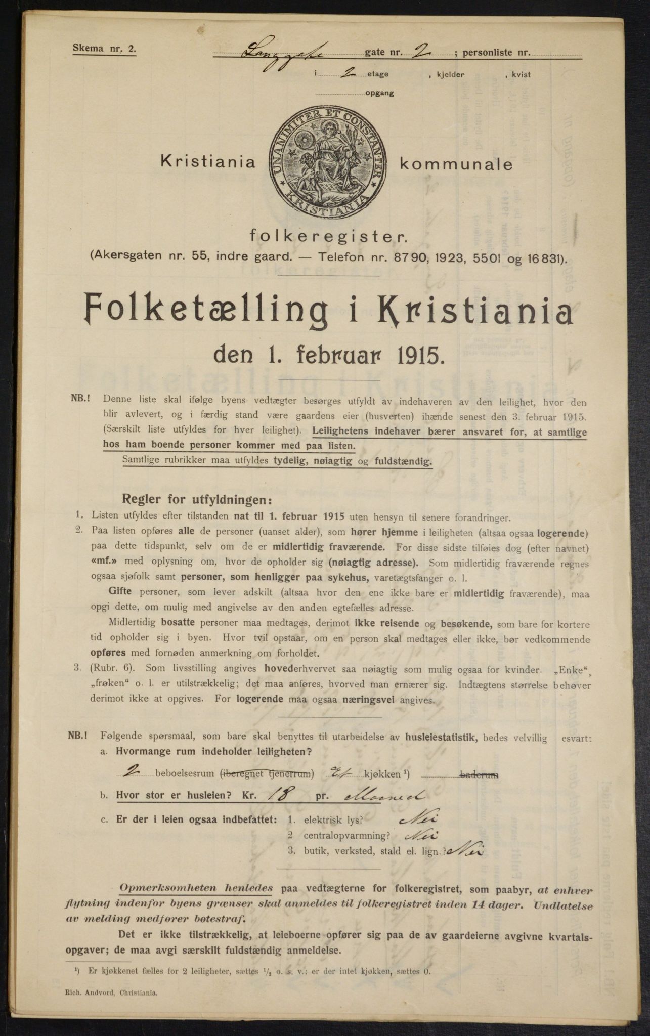 OBA, Kommunal folketelling 1.2.1915 for Kristiania, 1915, s. 55944