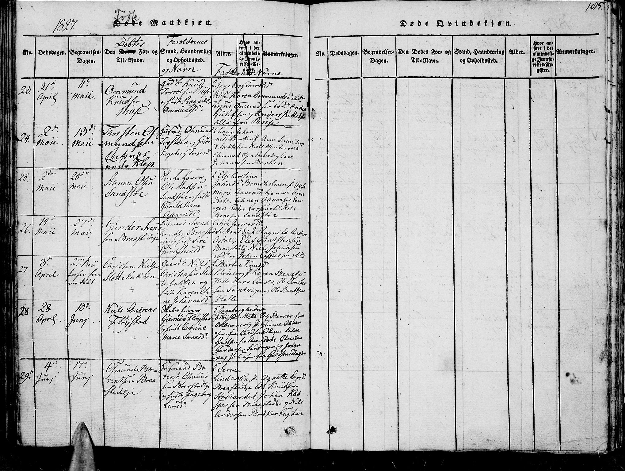 Øyestad sokneprestkontor, AV/SAK-1111-0049/F/Fb/L0003: Klokkerbok nr. B 3, 1816-1827, s. 185
