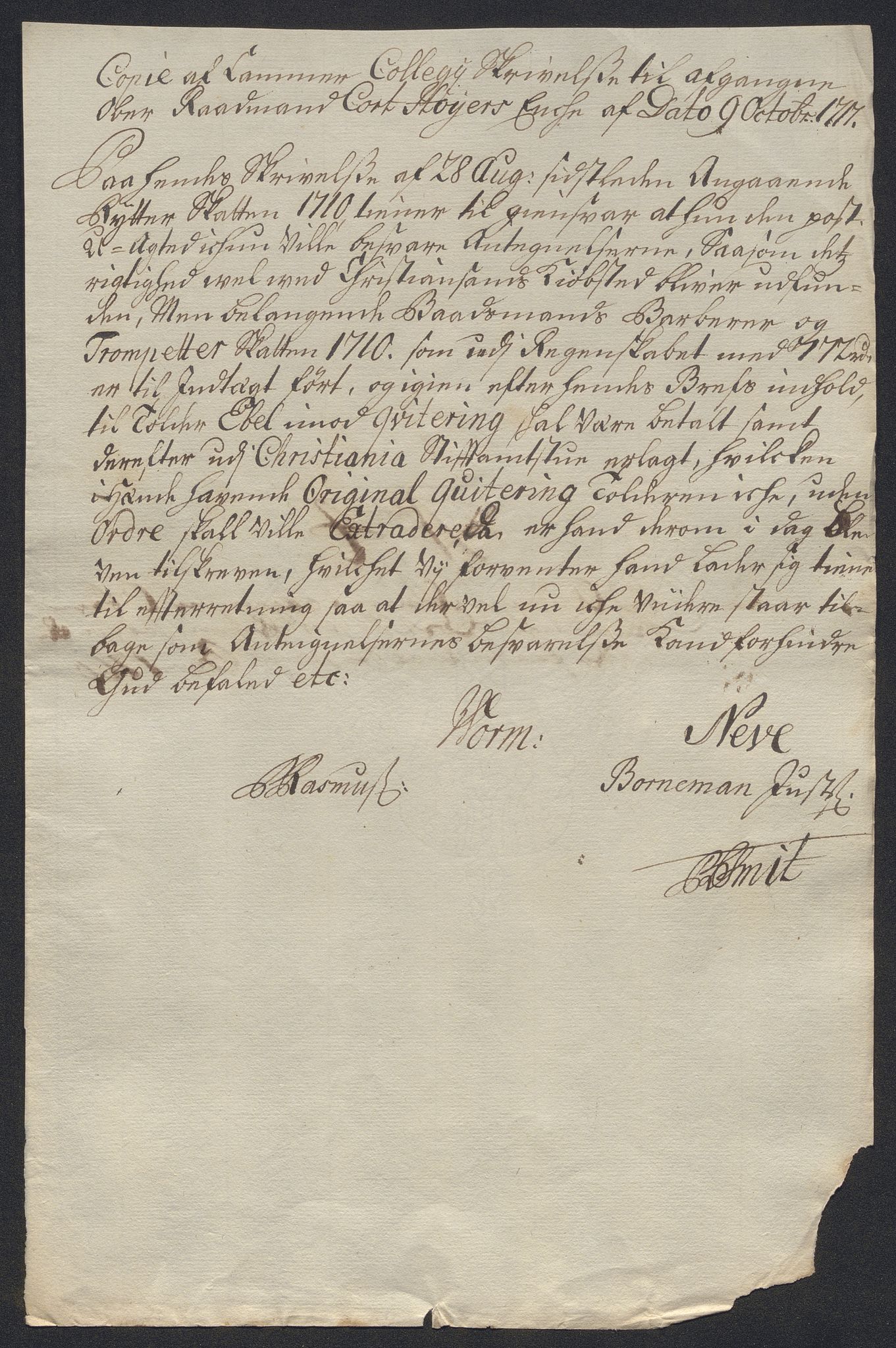Rentekammeret inntil 1814, Reviderte regnskaper, Byregnskaper, AV/RA-EA-4066/R/Ro/L0302: [O4] Kontribusjonsregnskap, 1687-1711, s. 302
