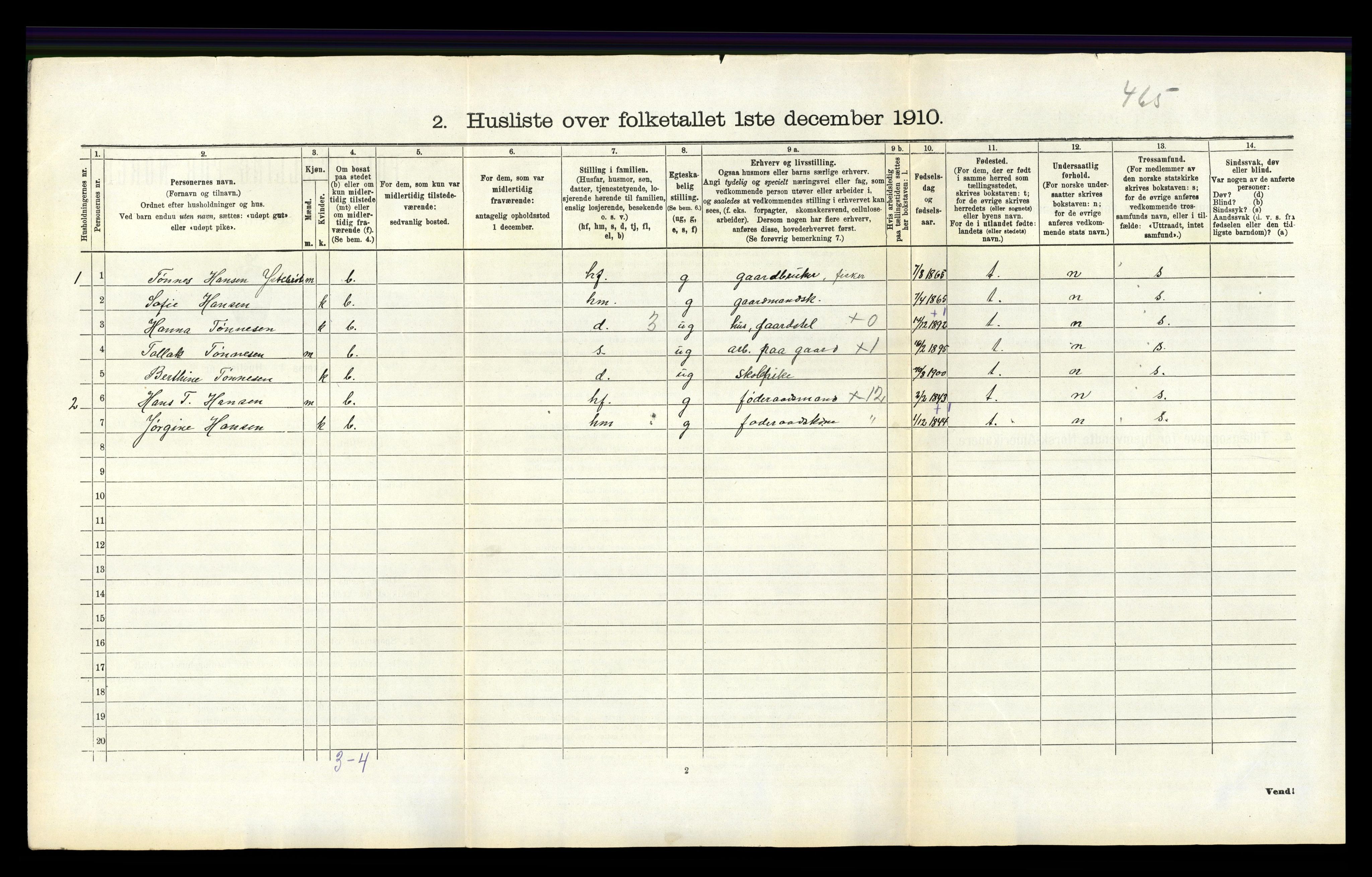 RA, Folketelling 1910 for 1116 Eigersund herred, 1910, s. 119