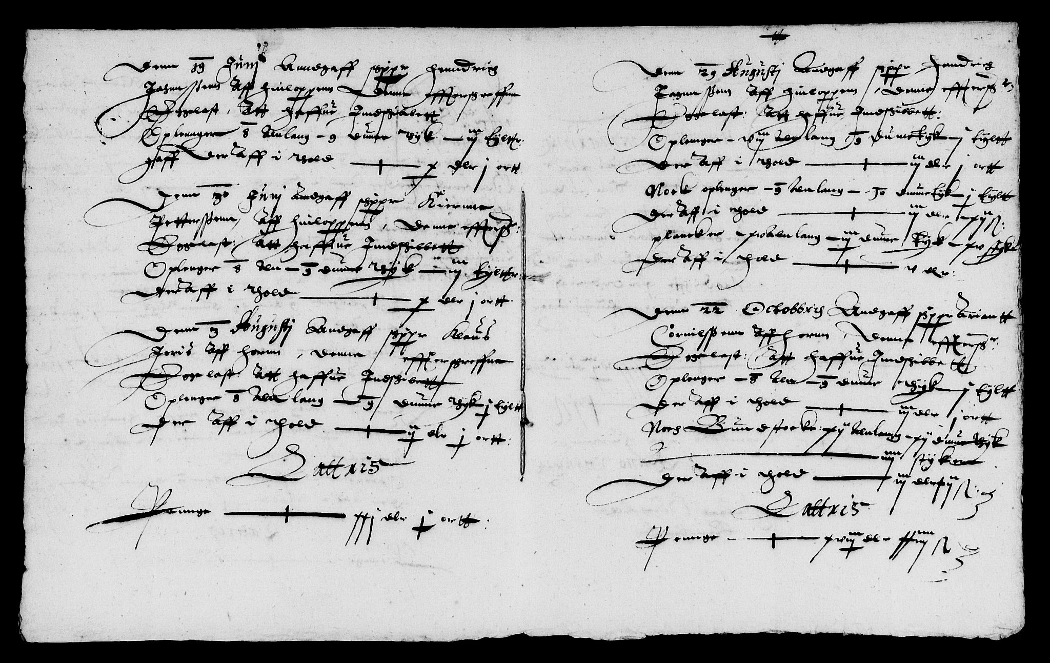 Rentekammeret inntil 1814, Reviderte regnskaper, Lensregnskaper, AV/RA-EA-5023/R/Rb/Rbi/L0001: Mørk sager på Hurum og toll av Follo og Bragernes, 1624-1630