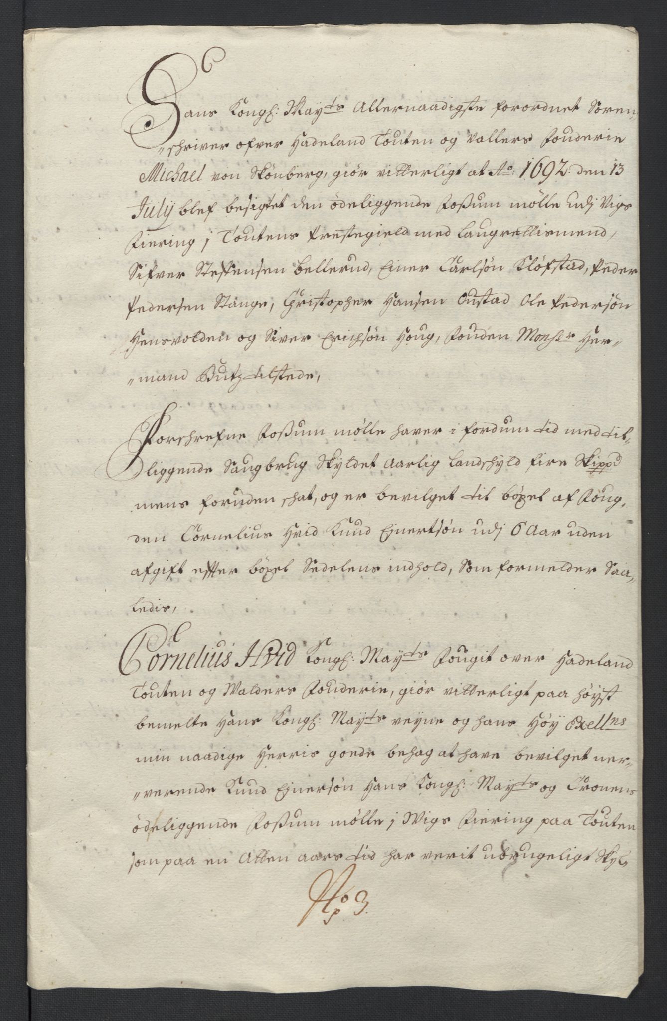 Rentekammeret inntil 1814, Reviderte regnskaper, Fogderegnskap, AV/RA-EA-4092/R18/L1294: Fogderegnskap Hadeland, Toten og Valdres, 1696, s. 177