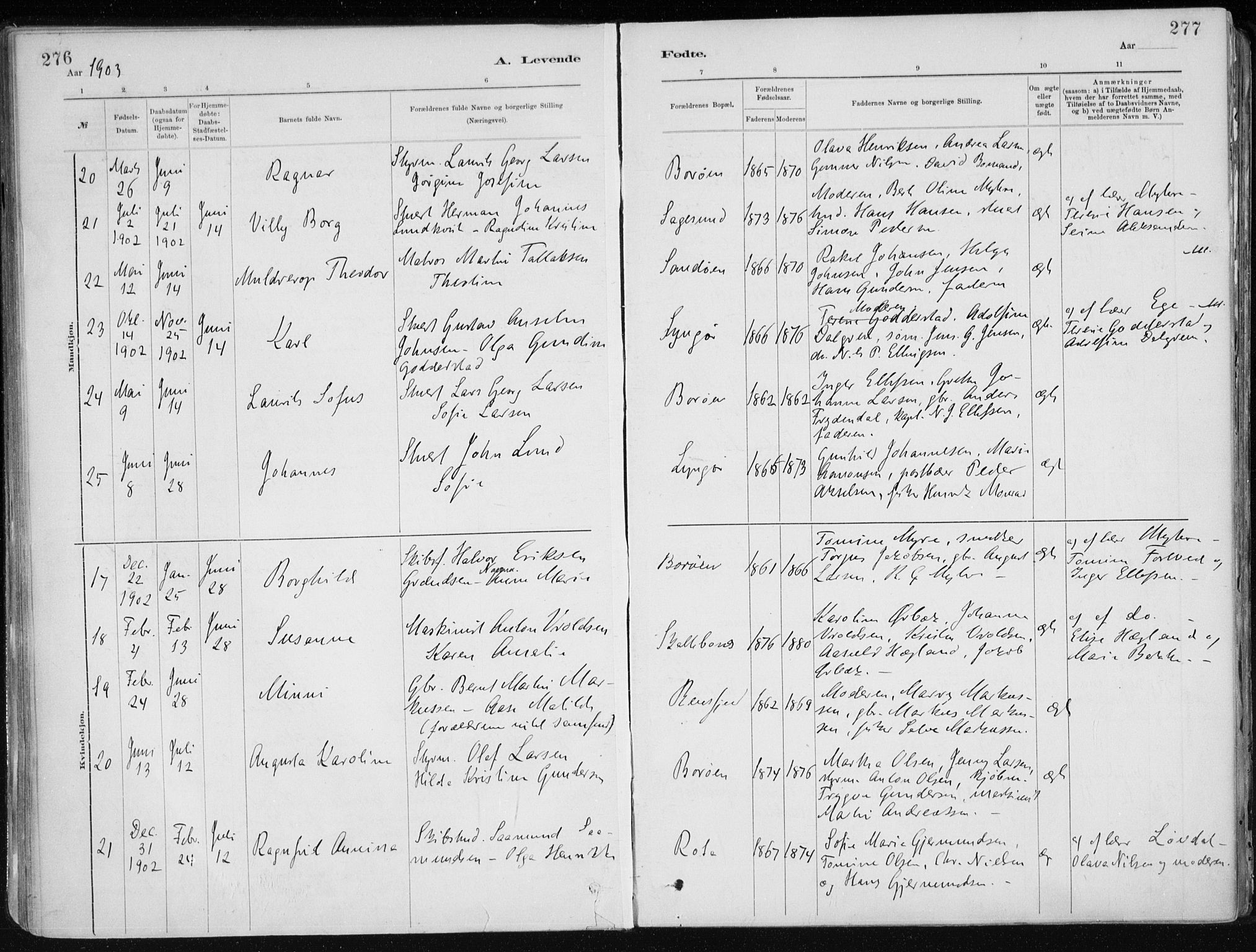 Dypvåg sokneprestkontor, AV/SAK-1111-0007/F/Fa/Faa/L0008: Ministerialbok nr. A 8, 1885-1906, s. 276-277